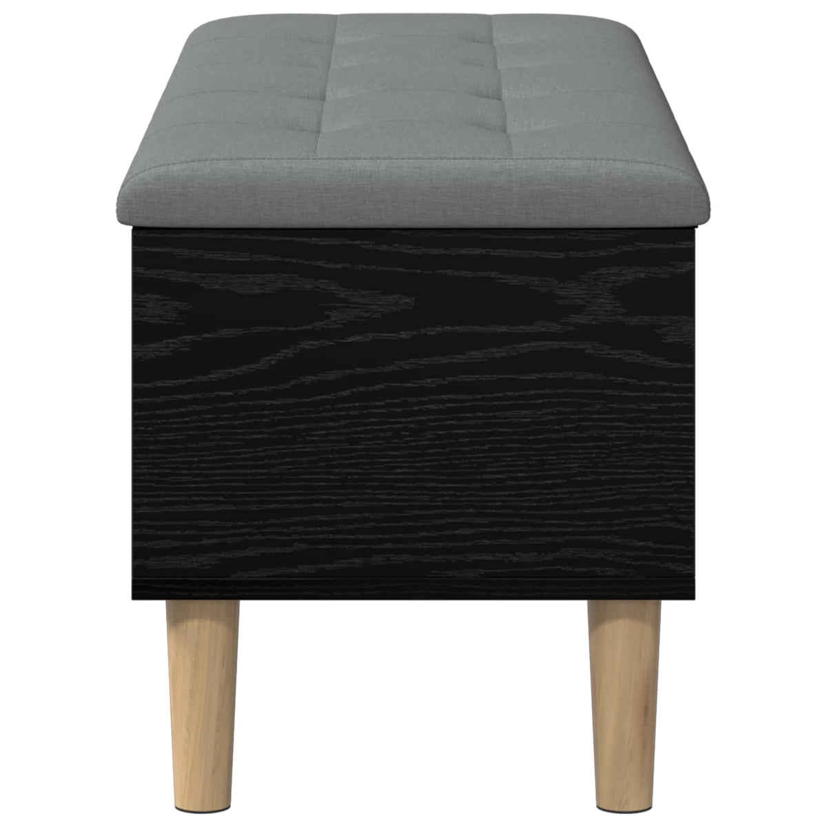 Klupa za odlaganje s jastučićem Crni hrast 102 x 42 x 46 cm