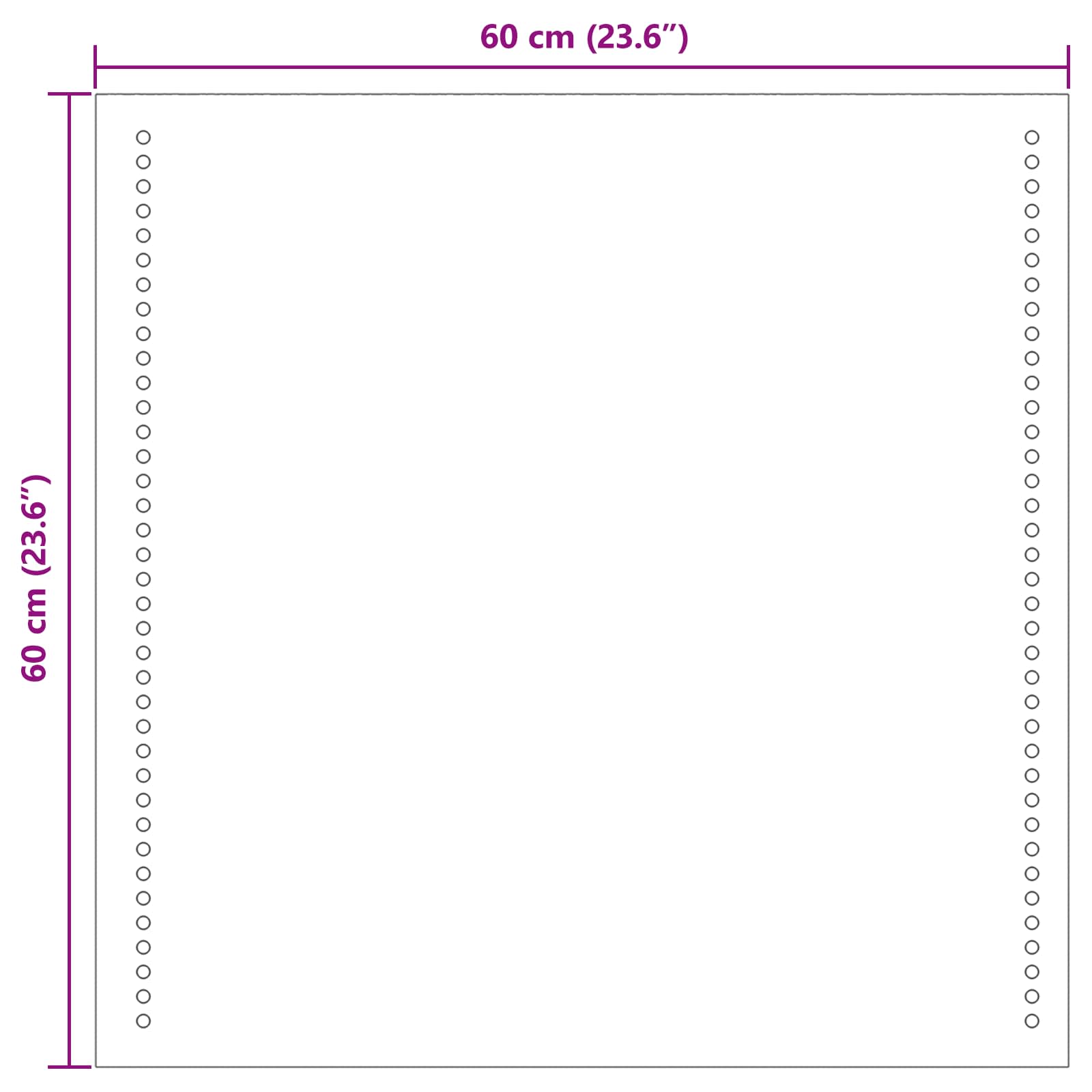 LED kupaonsko ogledalo s ogledalom *Transparent*an 60 x 60 cm