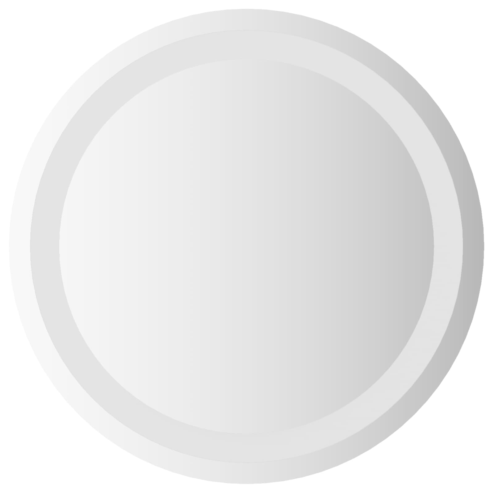 LED kupaonsko ogledalo s ogledalom *Transparent*an Ø 40 cm