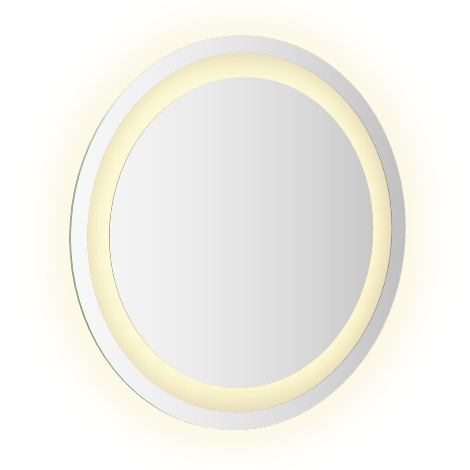 LED kupaonsko ogledalo s ogledalom *Transparent*an Ø 40 cm