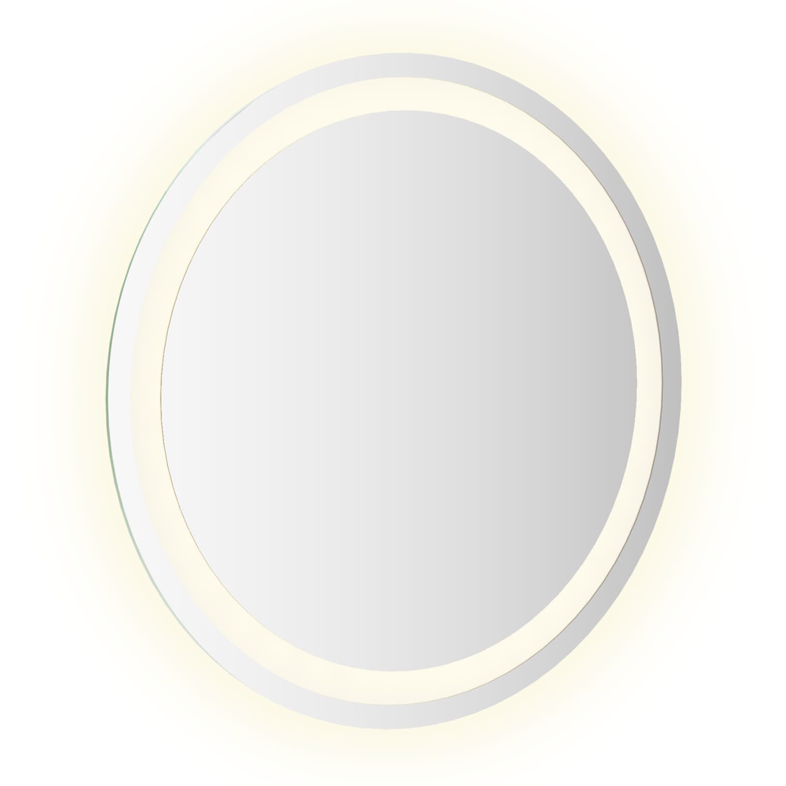 LED kupaonsko ogledalo s ogledalom *Transparent*an Ø 50 cm