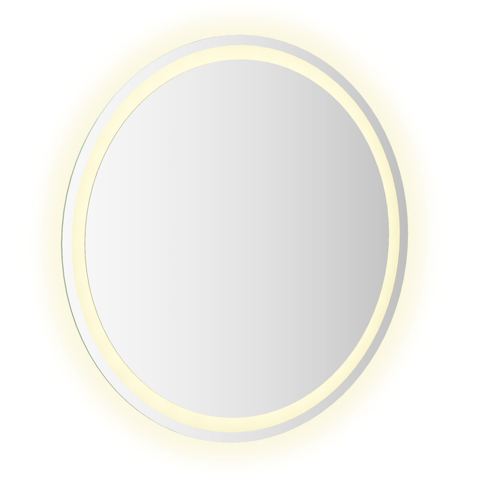LED kupaonsko ogledalo s ogledalom *Transparent*an Ø 70 cm