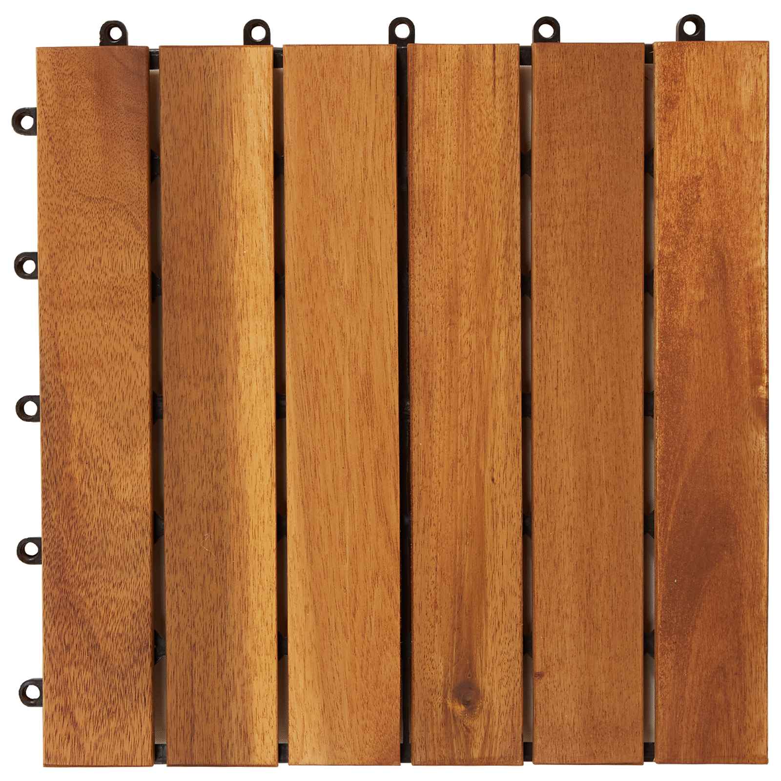 Pločice za decking 30 pcs Smeđa 30 x 30 cm Acacijsko drvo