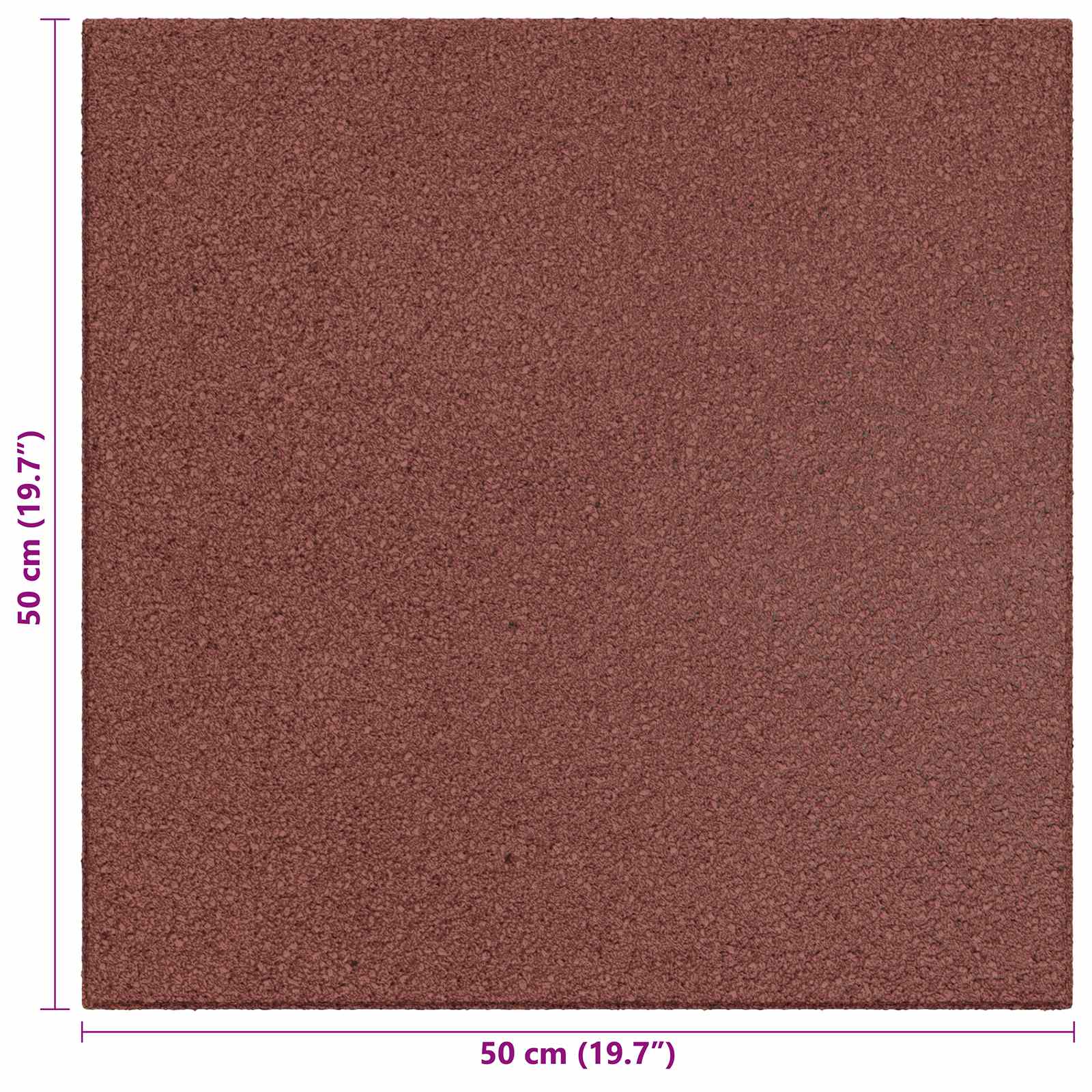 Ploče za zaštitu od padova 12 pcs Crvena 50 x 50 cm Guma
