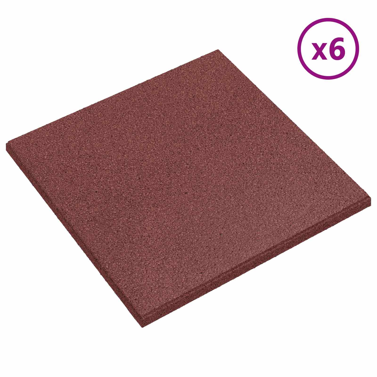 Ploče za zaštitu od padova 12 pcs Crvena 50 x 50 cm Guma