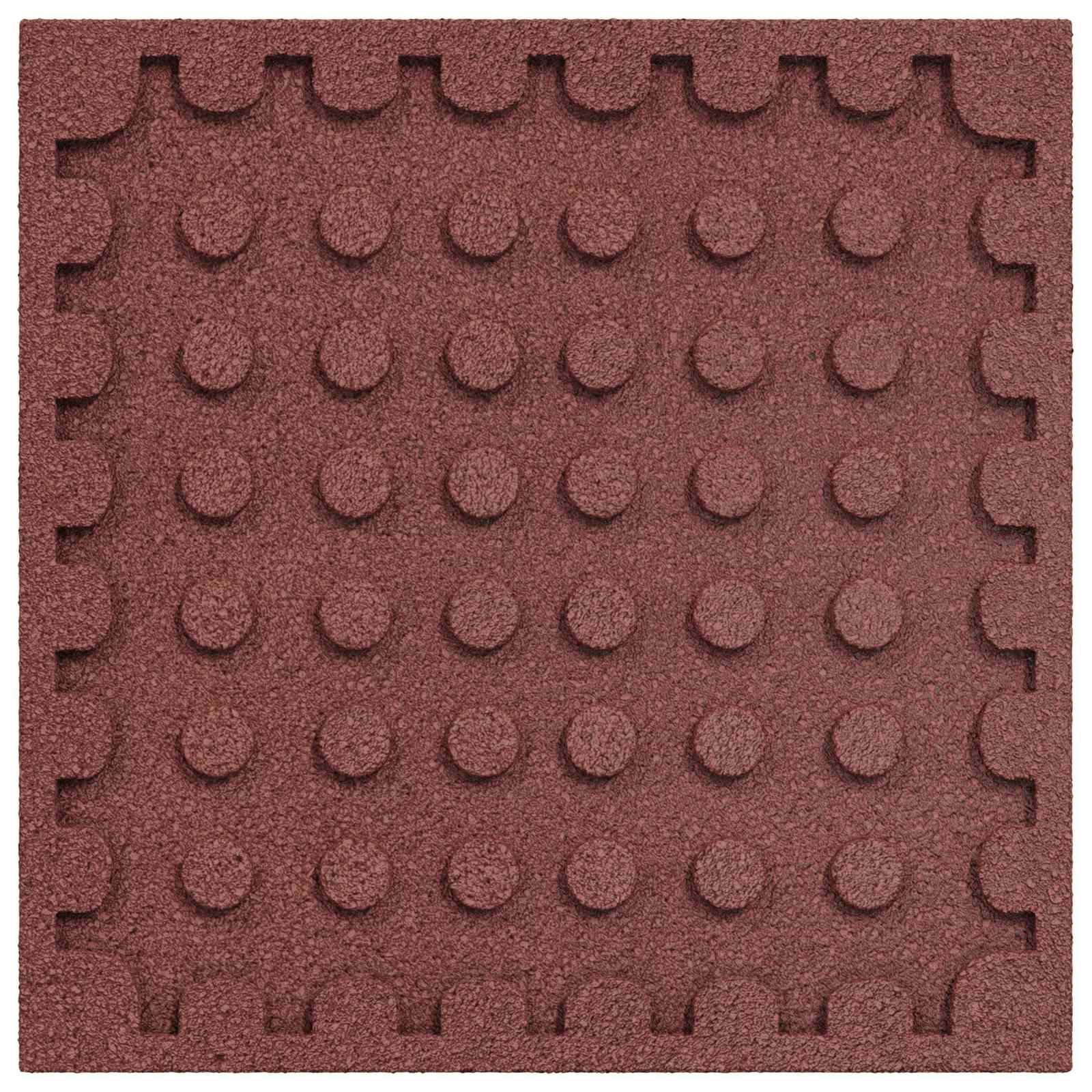 Ploče za zaštitu od padova 18 pcs Crvena 50 x 50 cm Guma