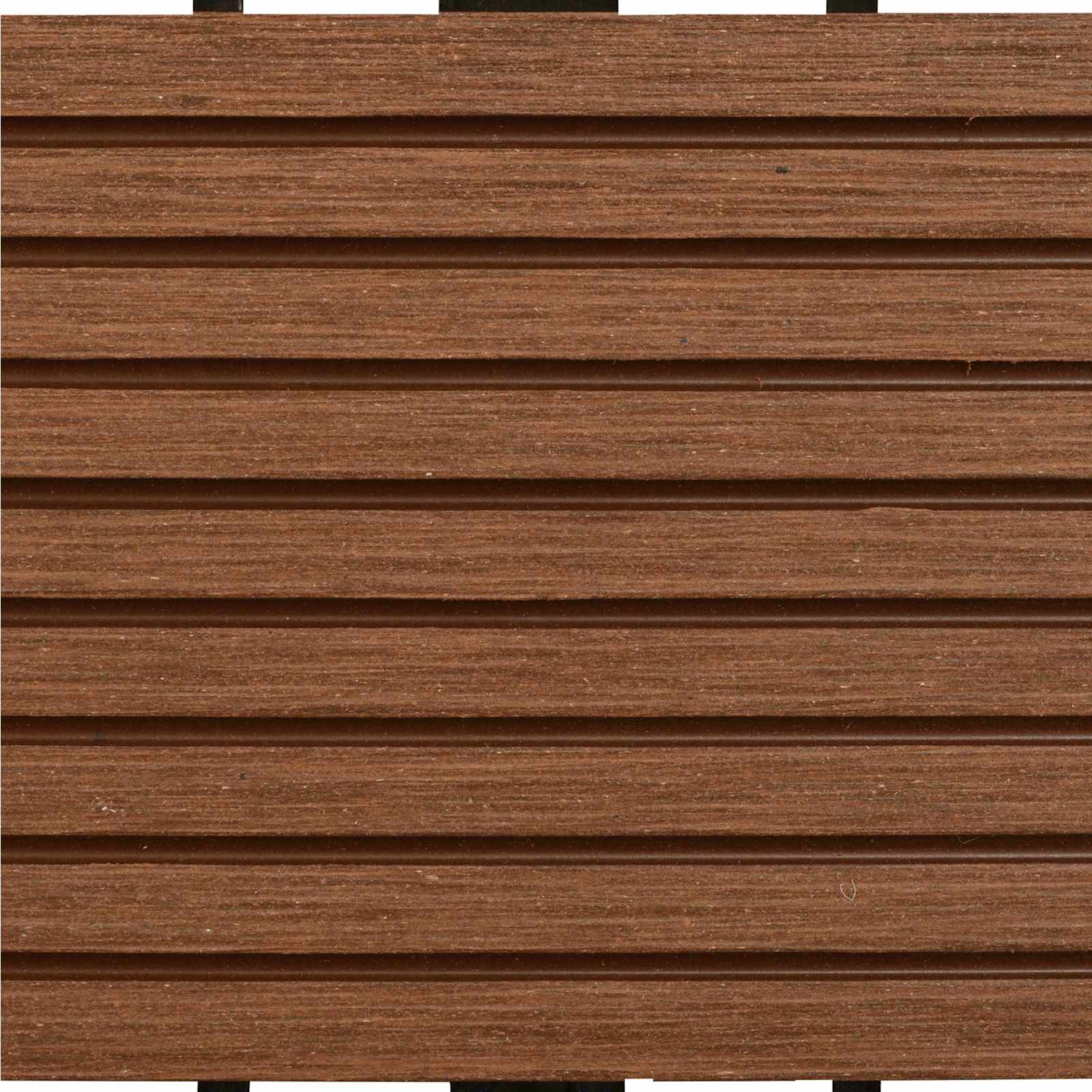 Pločice za decking 22 pcs Smeđa 30 x 30 cm Drvoplastična smjesa