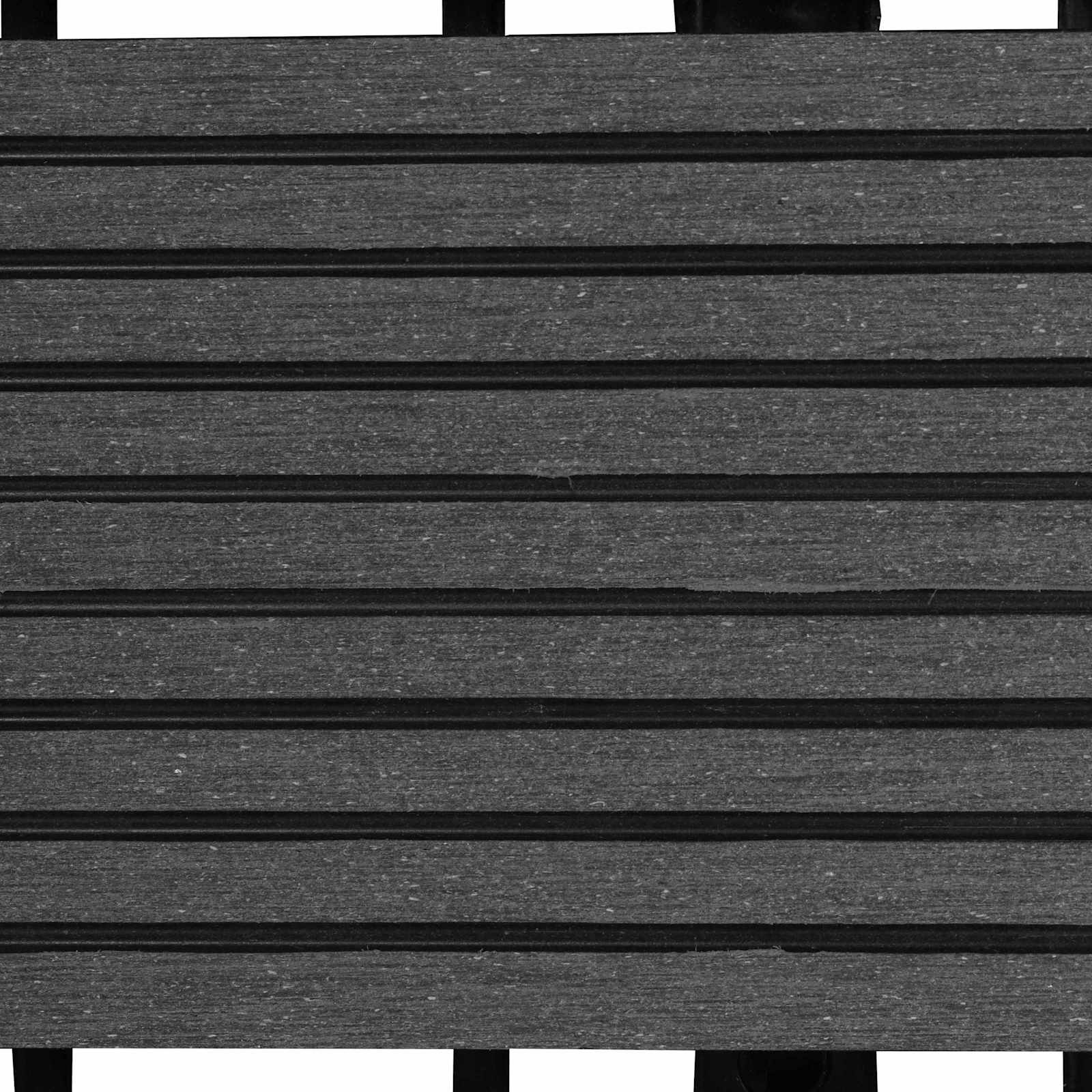 Pločice za decking 22 pcs Siva 30 x 30 cm Drvoplastična smjesa