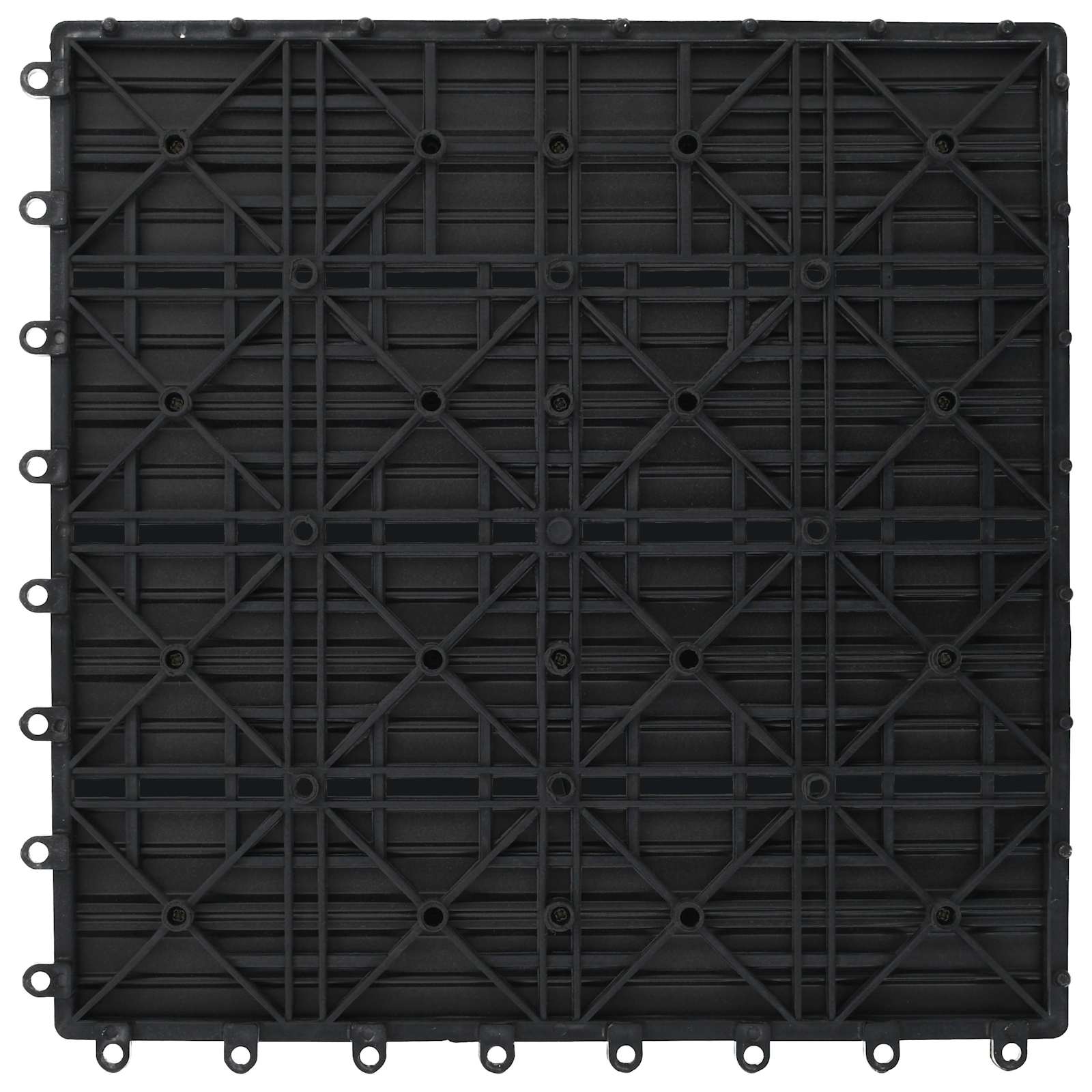 Pločice za decking 22 pcs Siva 30 x 30 cm Drvoplastična smjesa