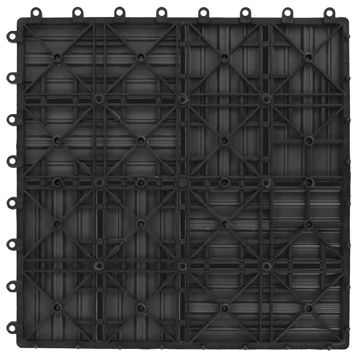 Pločice za decking 22 kom. Siva 30 x 30 cm WPC