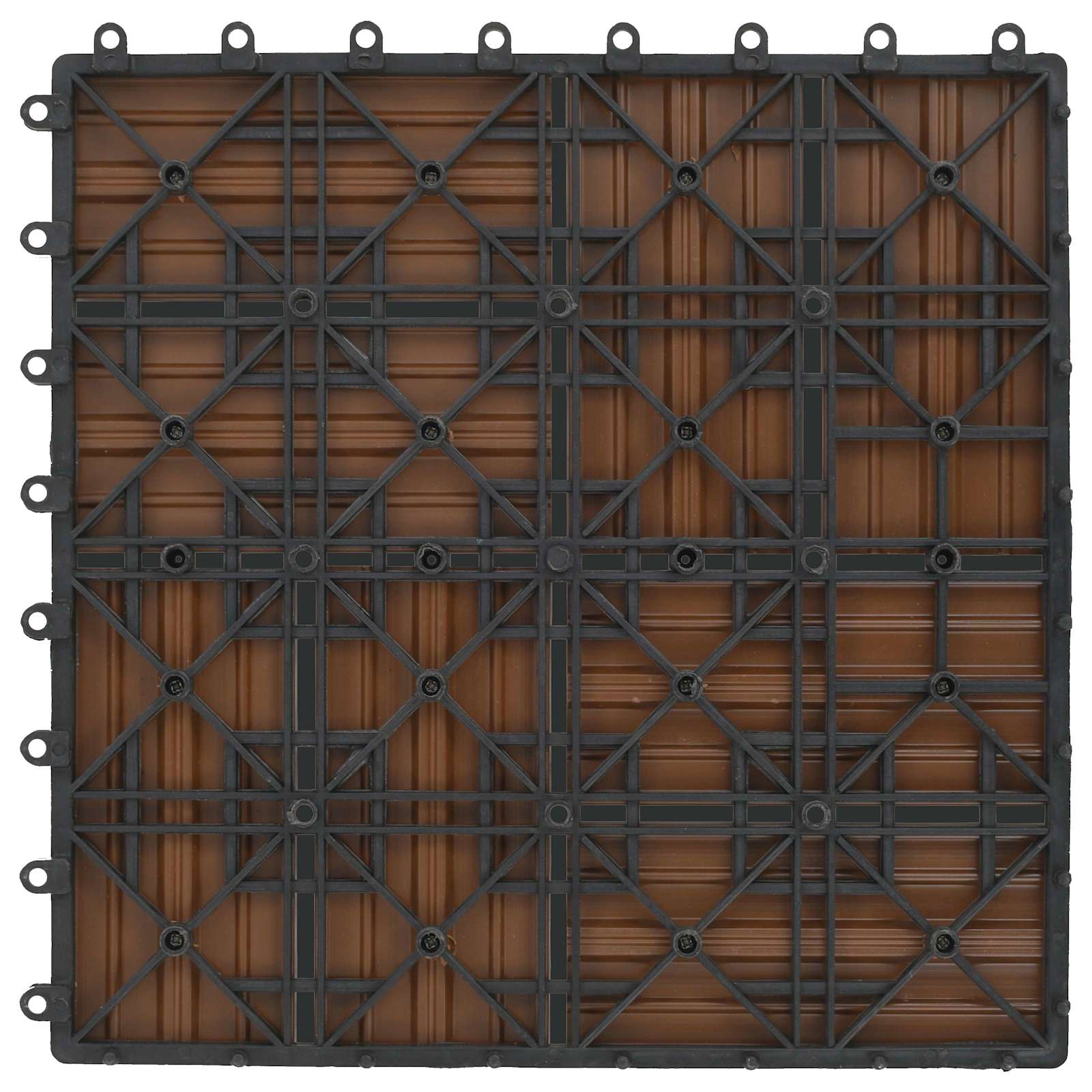 Pločice za decking 22 kom. Tikovina 30 x 30 cm WPC
