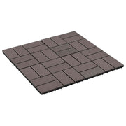 Pločice za decking 22 kom. Tamno smeđa 30 x 30 cm WPC