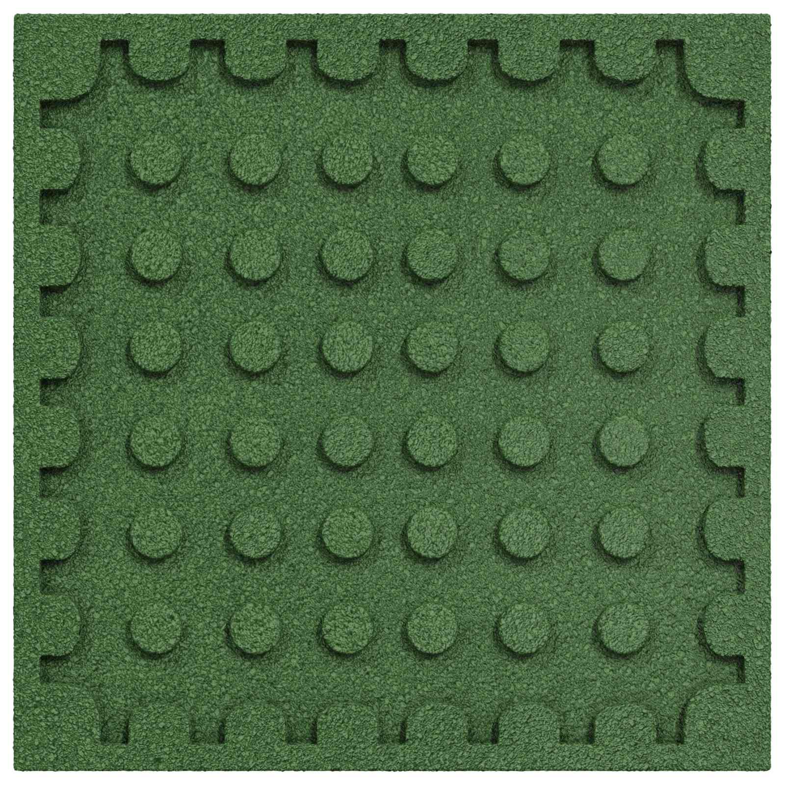 Ploče za zaštitu od padova 24 pcs Zelena 50 x 50 cm Guma