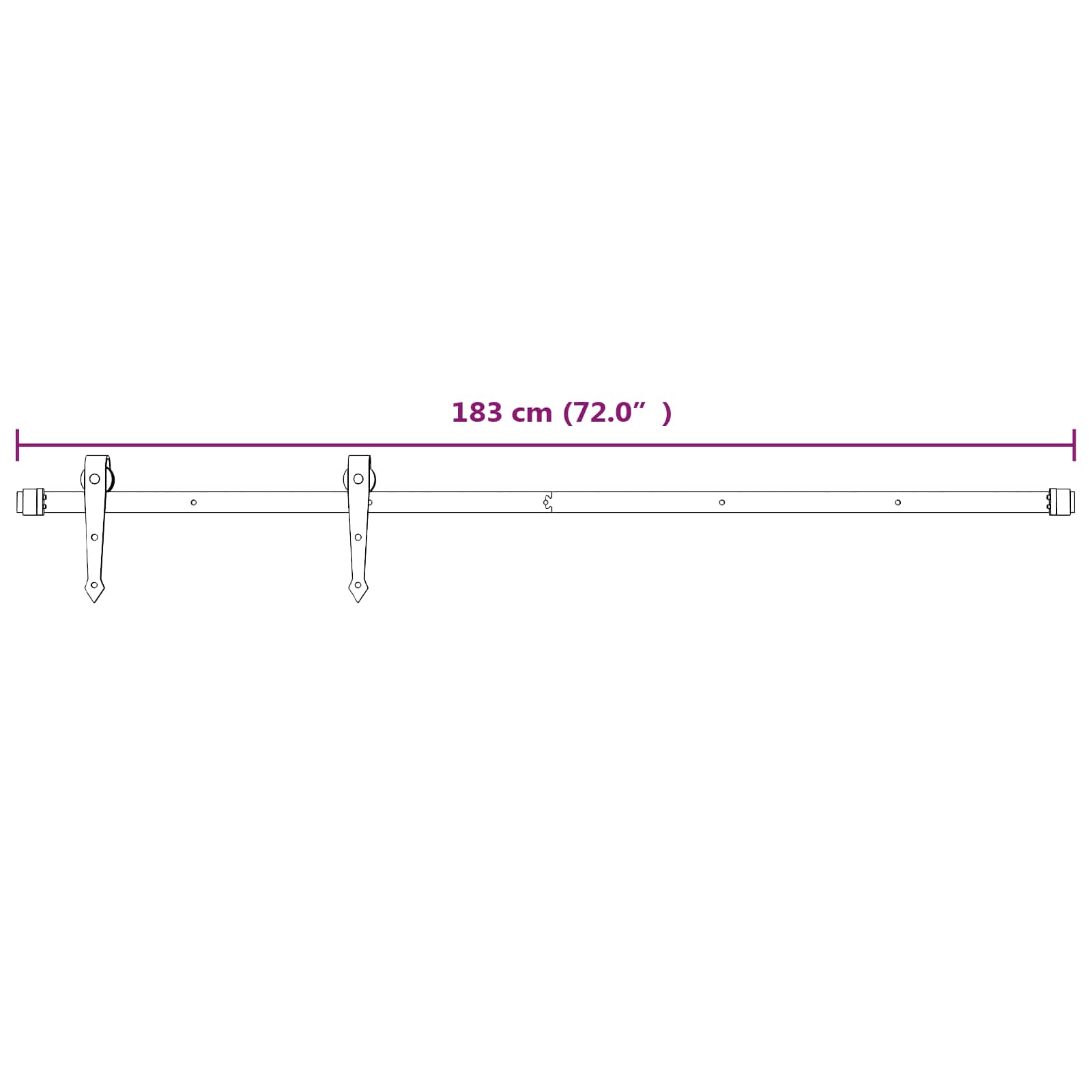 Klizna vrata Prirodna i bijela 90 x 210 cm Masivna borovina