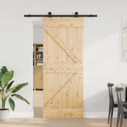 Klizna vrata NARVIK 85 x 210 cm (152,5 cm) Prirodna i crna