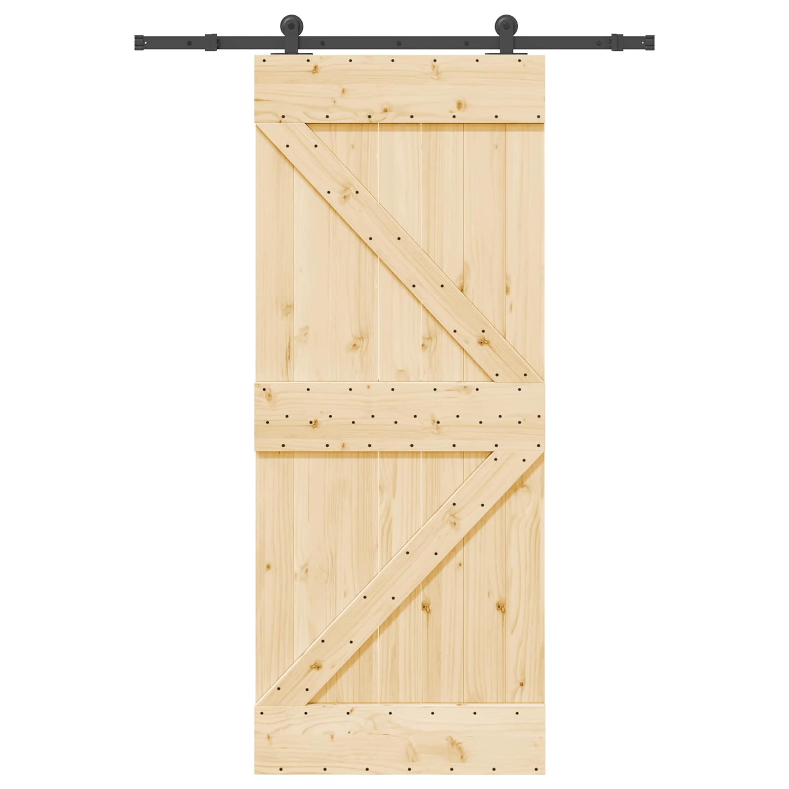 Klizna vrata NARVIK 85 x 210 cm (152,5 cm) Prirodna i crna