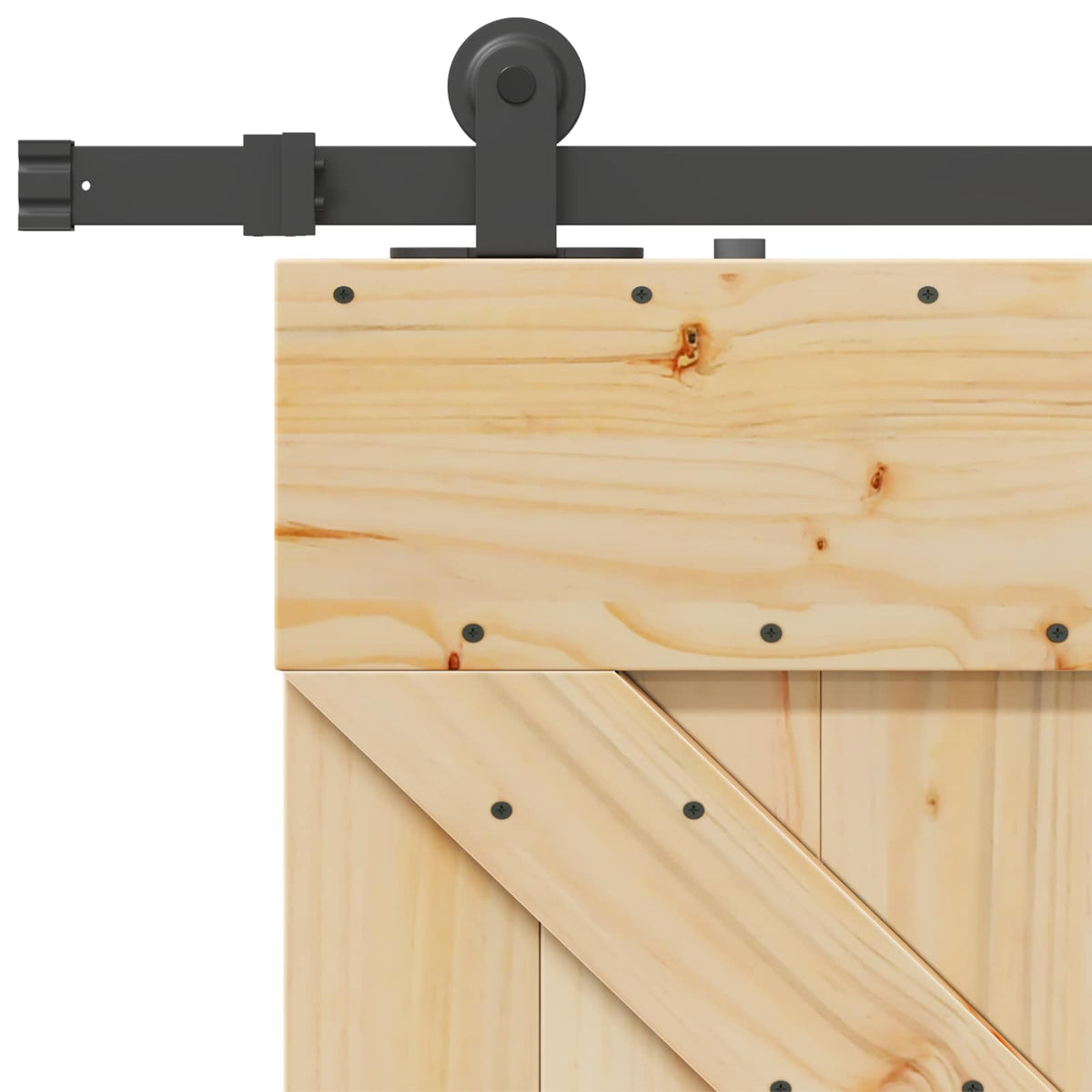 Klizna vrata NARVIK 80 x 210 cm (152,5 cm) Prirodna i crna