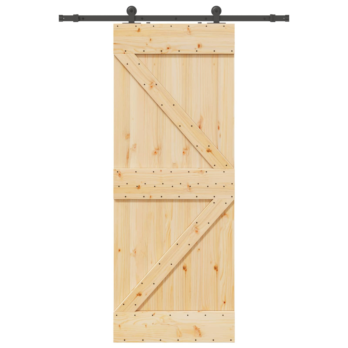 Klizna vrata NARVIK 80 x 210 cm (152,5 cm) Prirodna i crna