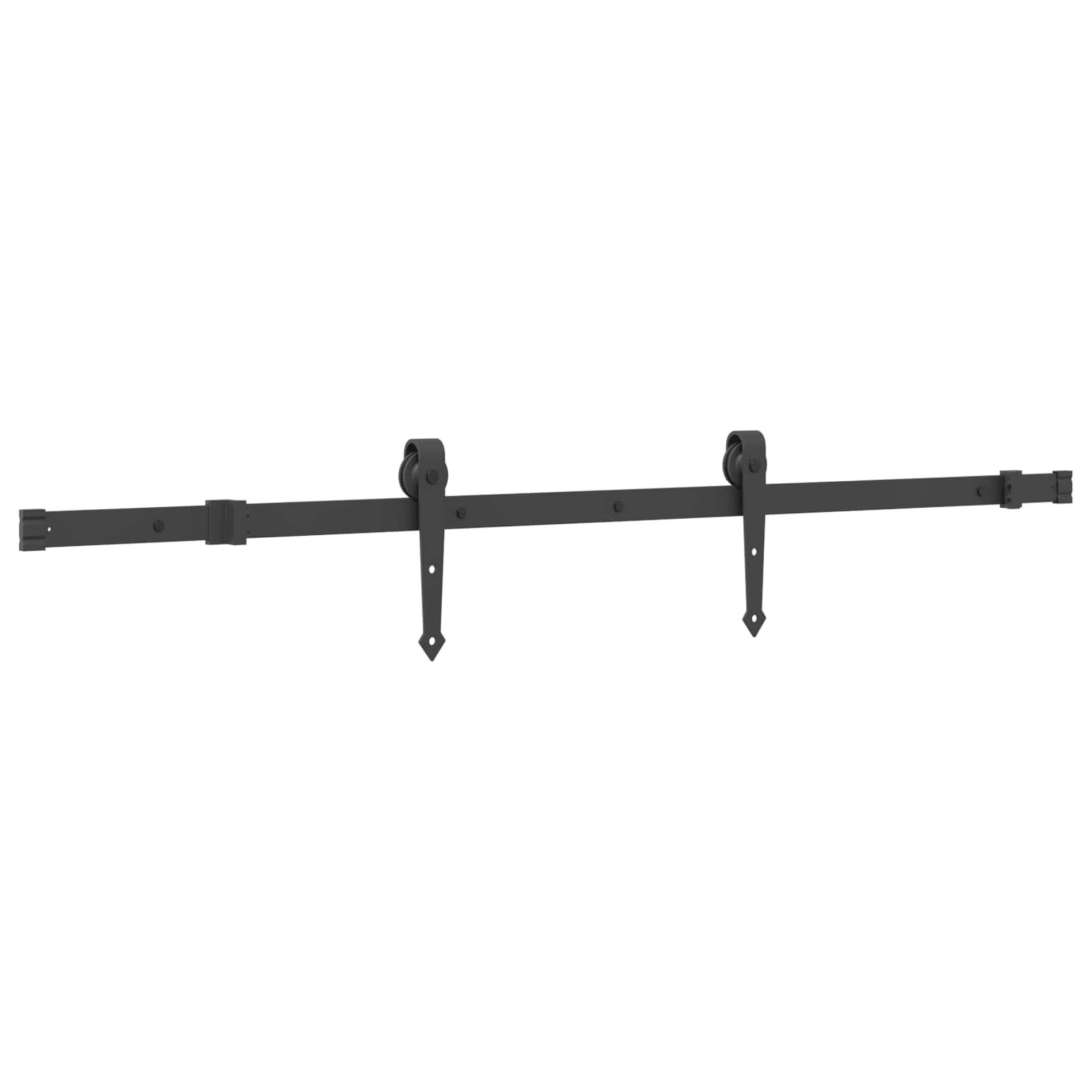 Klizna vrata NARVIK Prirodna i crna 70 x 210 cm (152,5 cm)