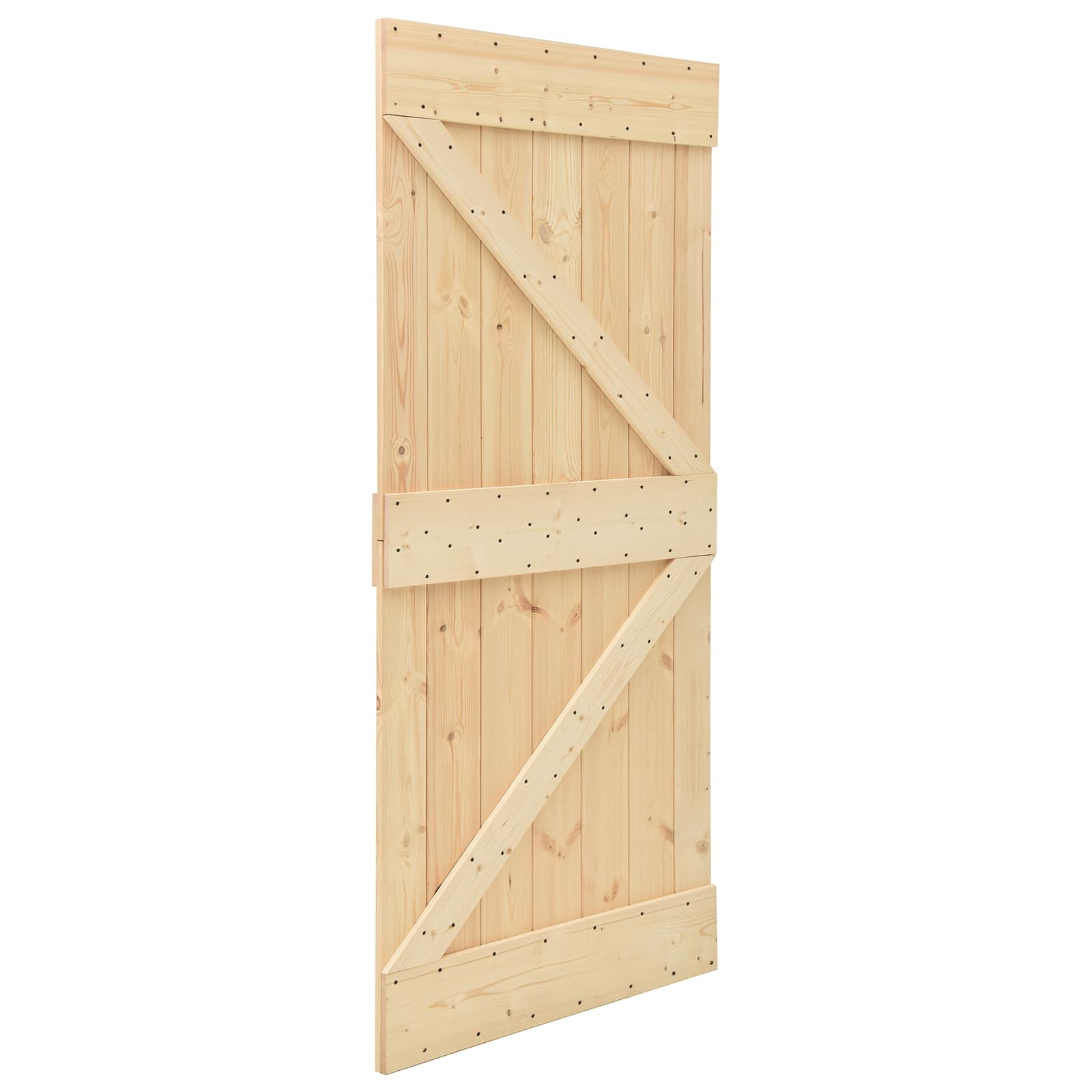 Klizna vrata NARVIK Prirodna i crna 80 x 210 cm (213,5 cm)