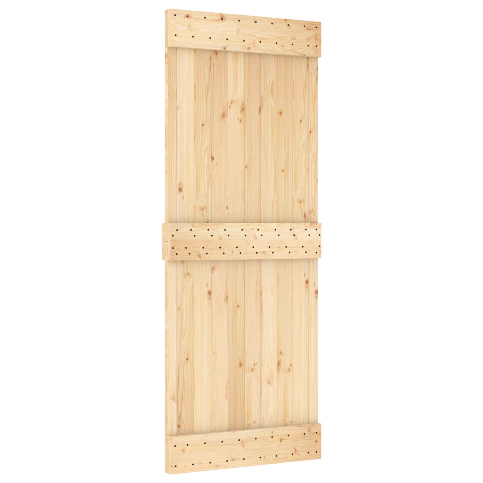 Klizna vrata NARVIK Prirodna i crna 80 x 210 cm (213,5 cm)