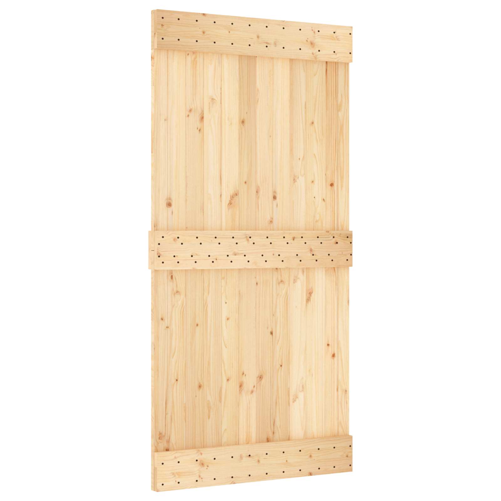 Klizna vrata NARVIK Prirodna i crna 100 x 210 cm (213,5 cm)