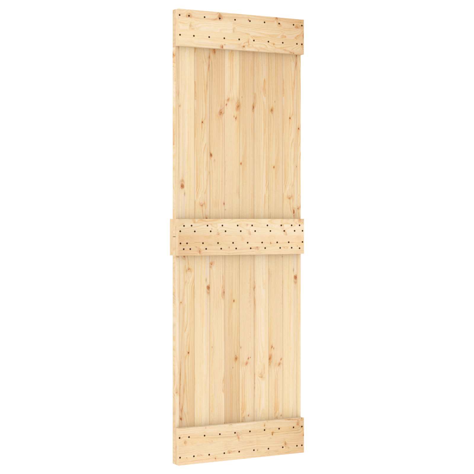 Klizna vrata NARVIK Prirodna i crna 70 x 210 cm (213,5 cm)