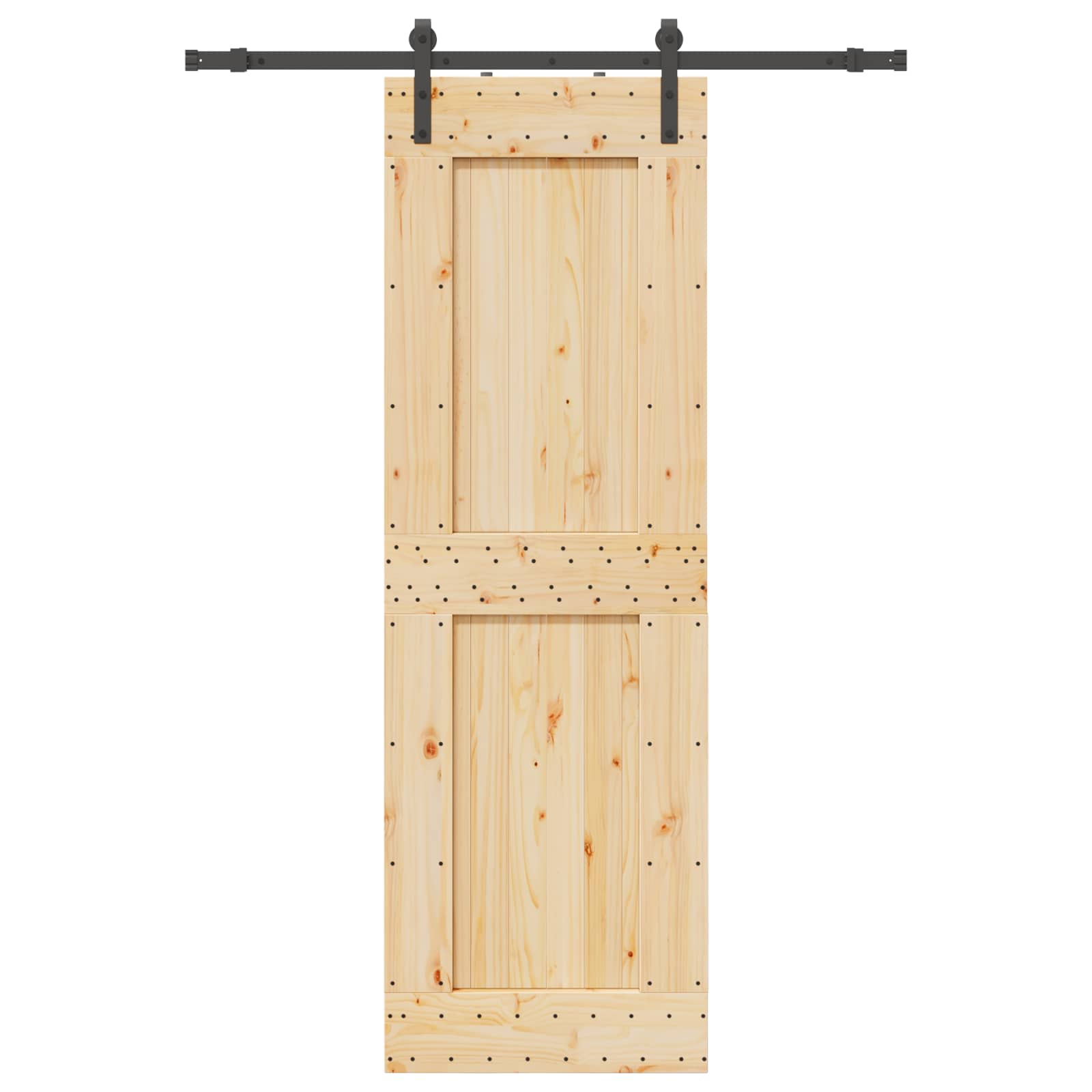 Klizna vrata NARVIK 70 x 210 cm (152,5 cm) Prirodna i crna