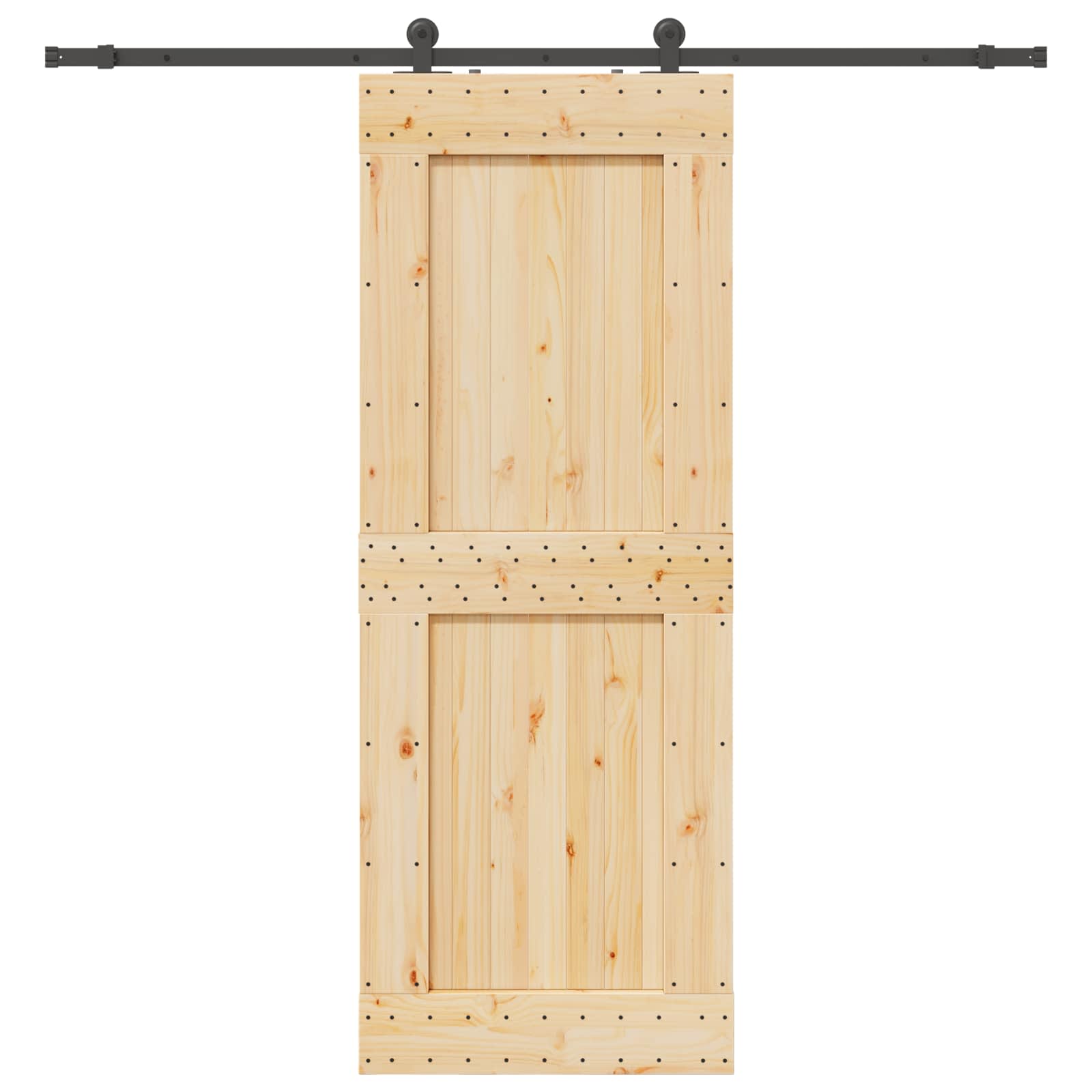 Klizna vrata NARVIK 85 x 210 cm (213,5 cm) Prirodna i crna