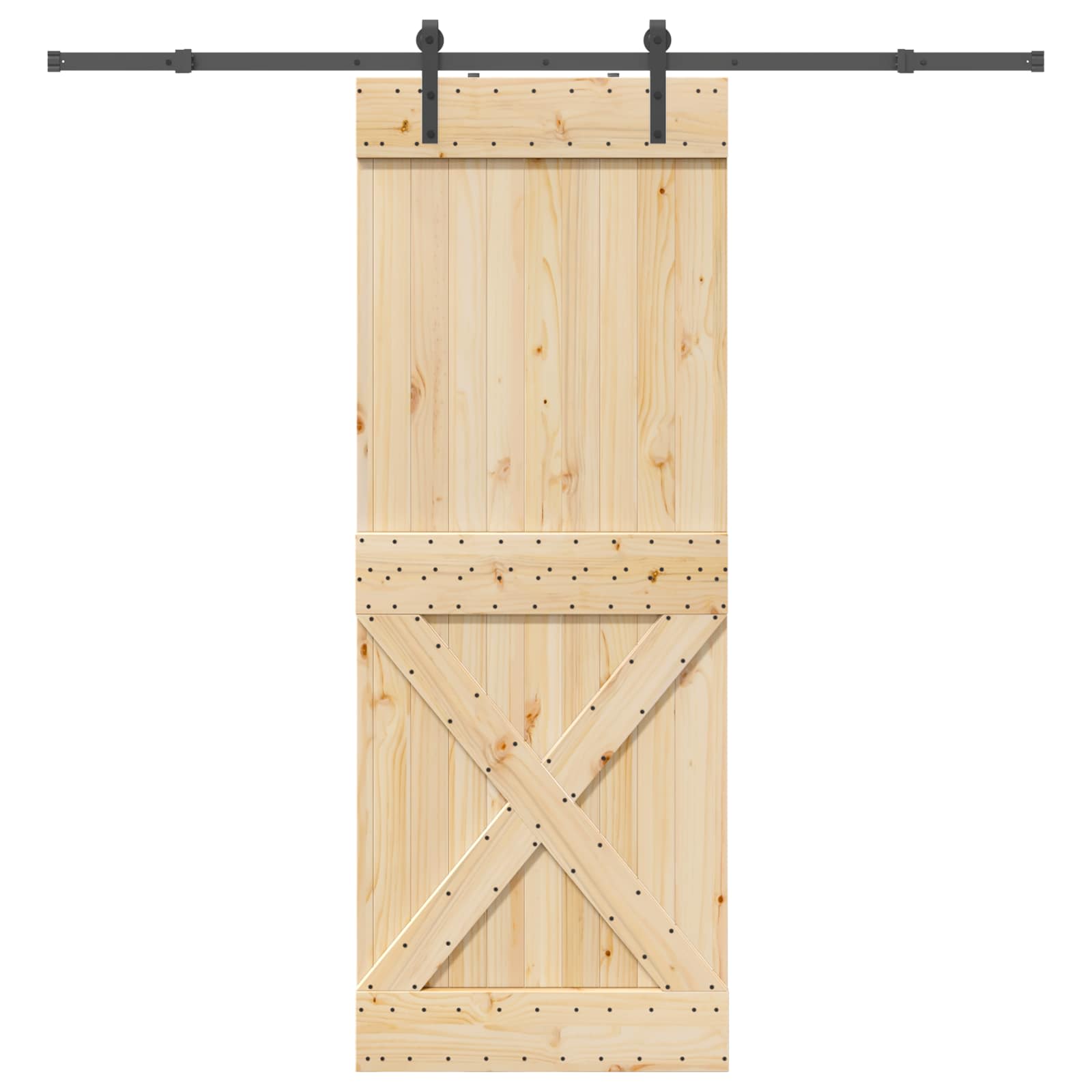 Klizna vrata NARVIK 85 x 210 cm (213,5 cm) Prirodna i crna