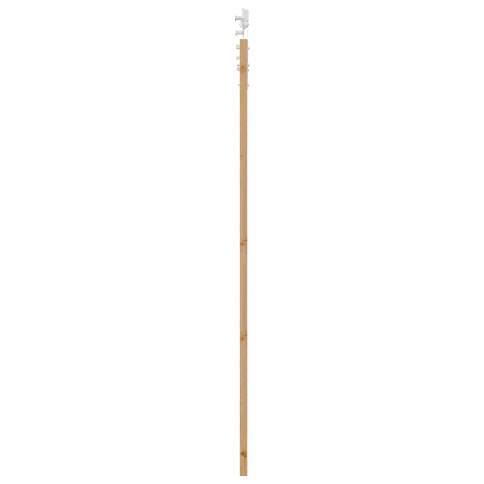 Klizna vrata Prirodna i bijela 86 x 211 cm Masivna borovina