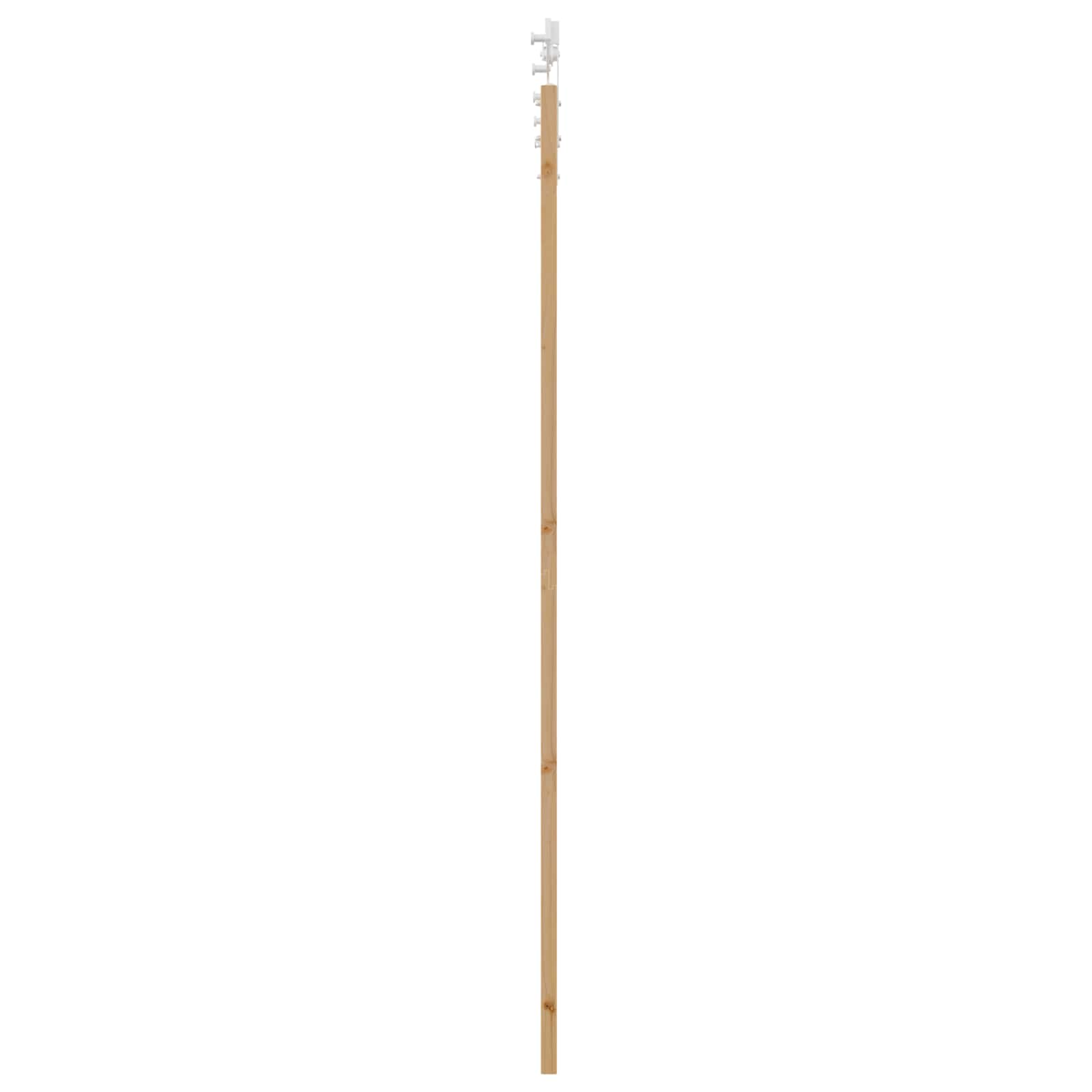 Klizna vrata Prirodna i bijela 83 x 232 cm Masivna borovina