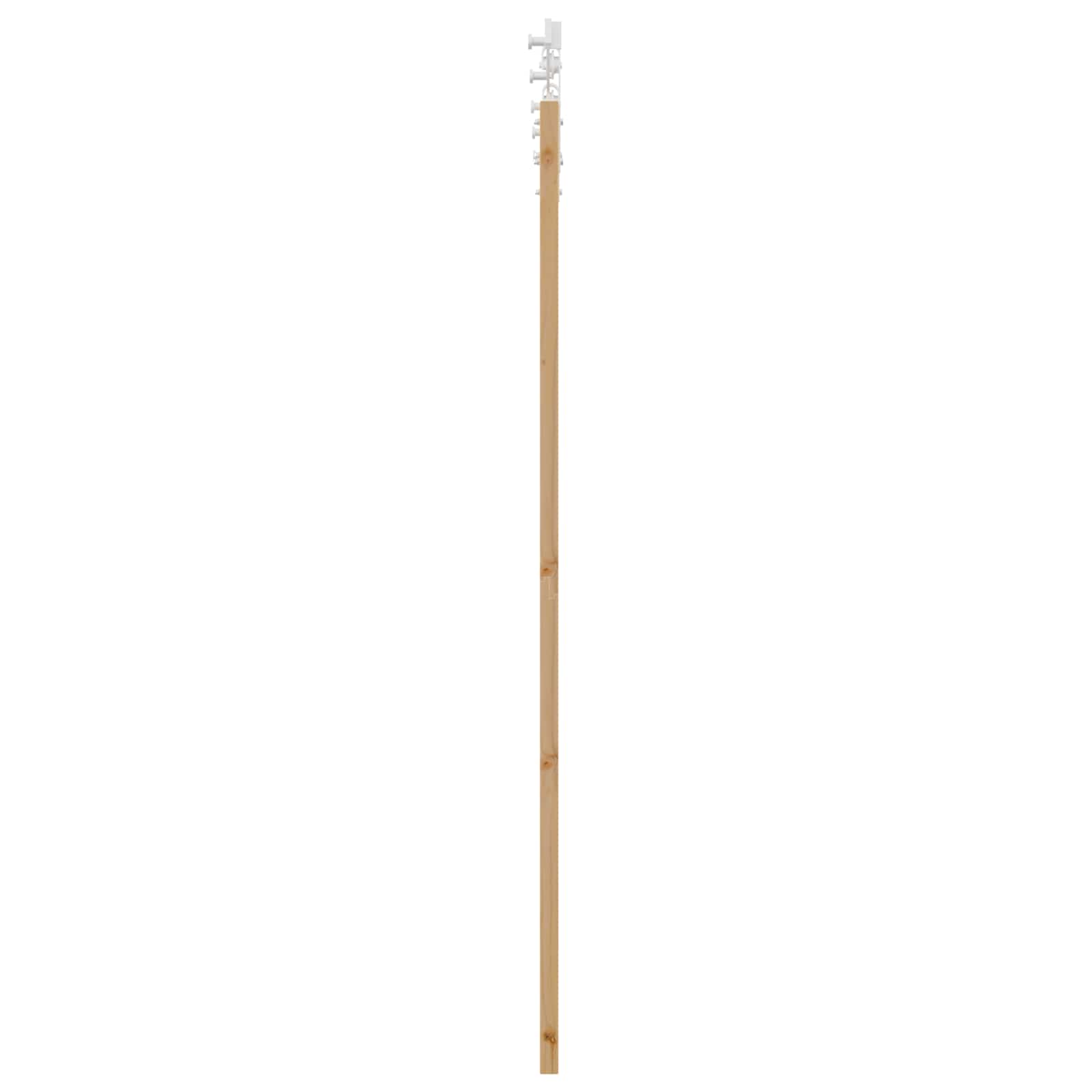 Klizna vrata Prirodna i bijela 86 x 198,5 cm Masivna borovina