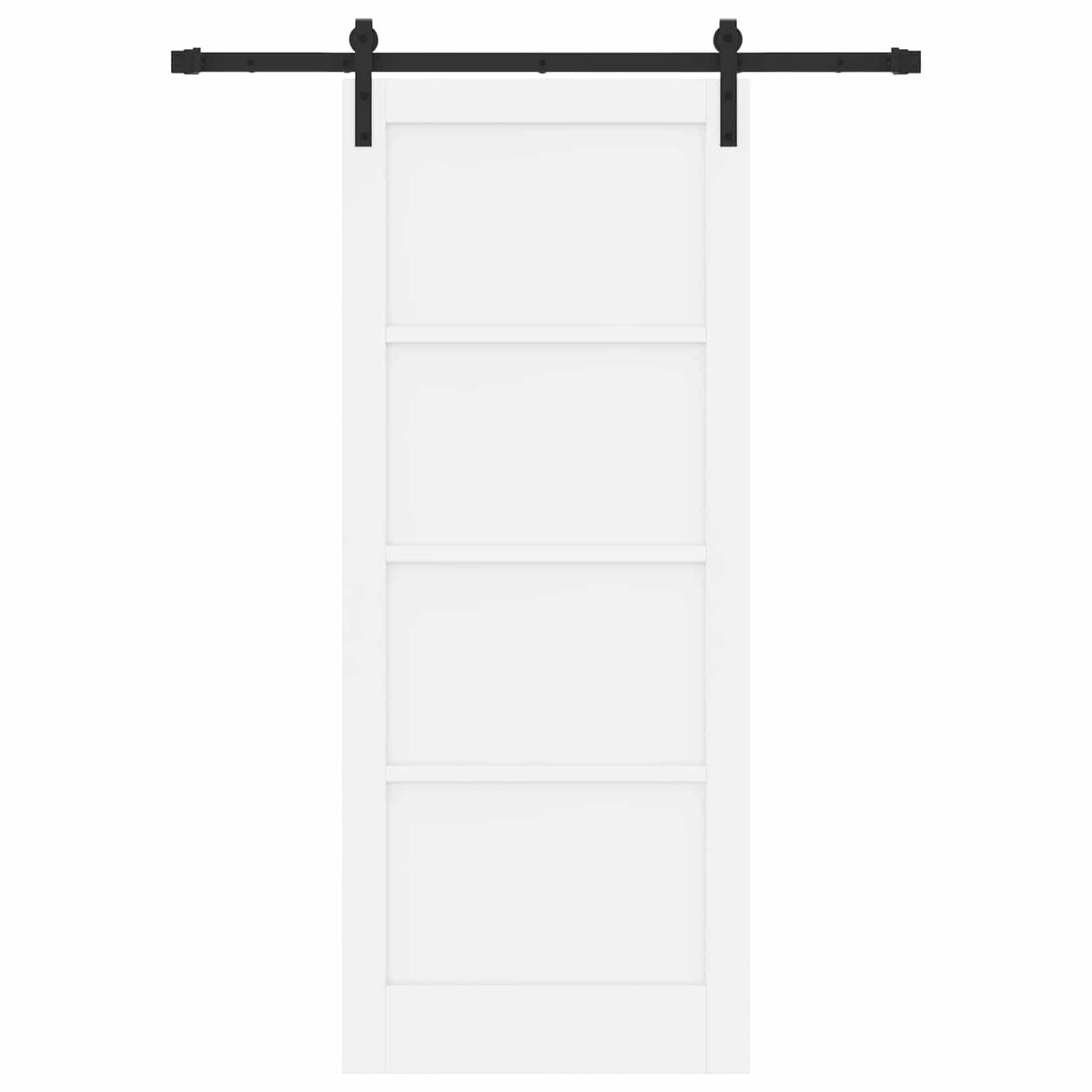 Klizna vrata Bijela 83 x 202 cm Masivna borovina