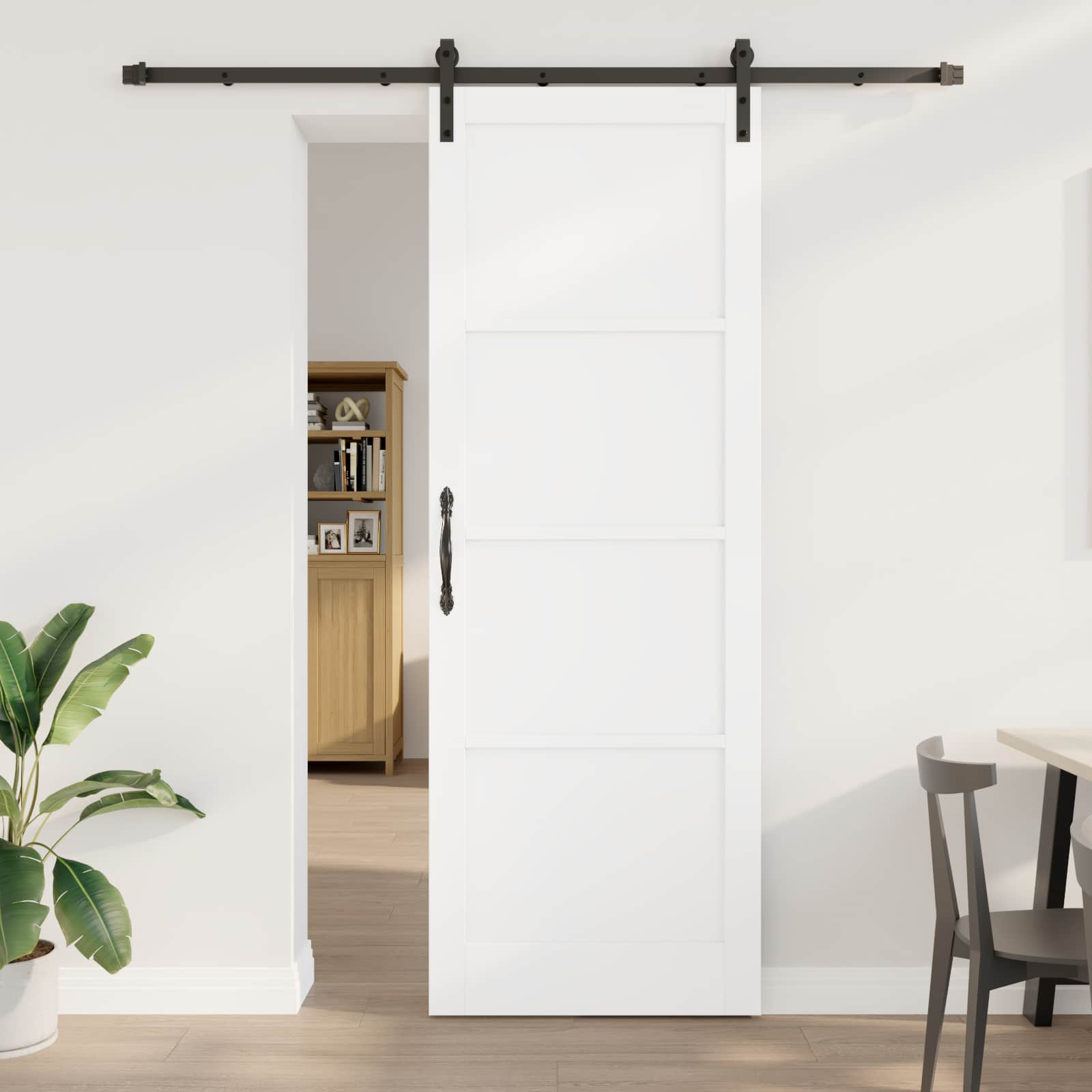 Klizna vrata Bijela 83 x 232 cm Masivna borovina