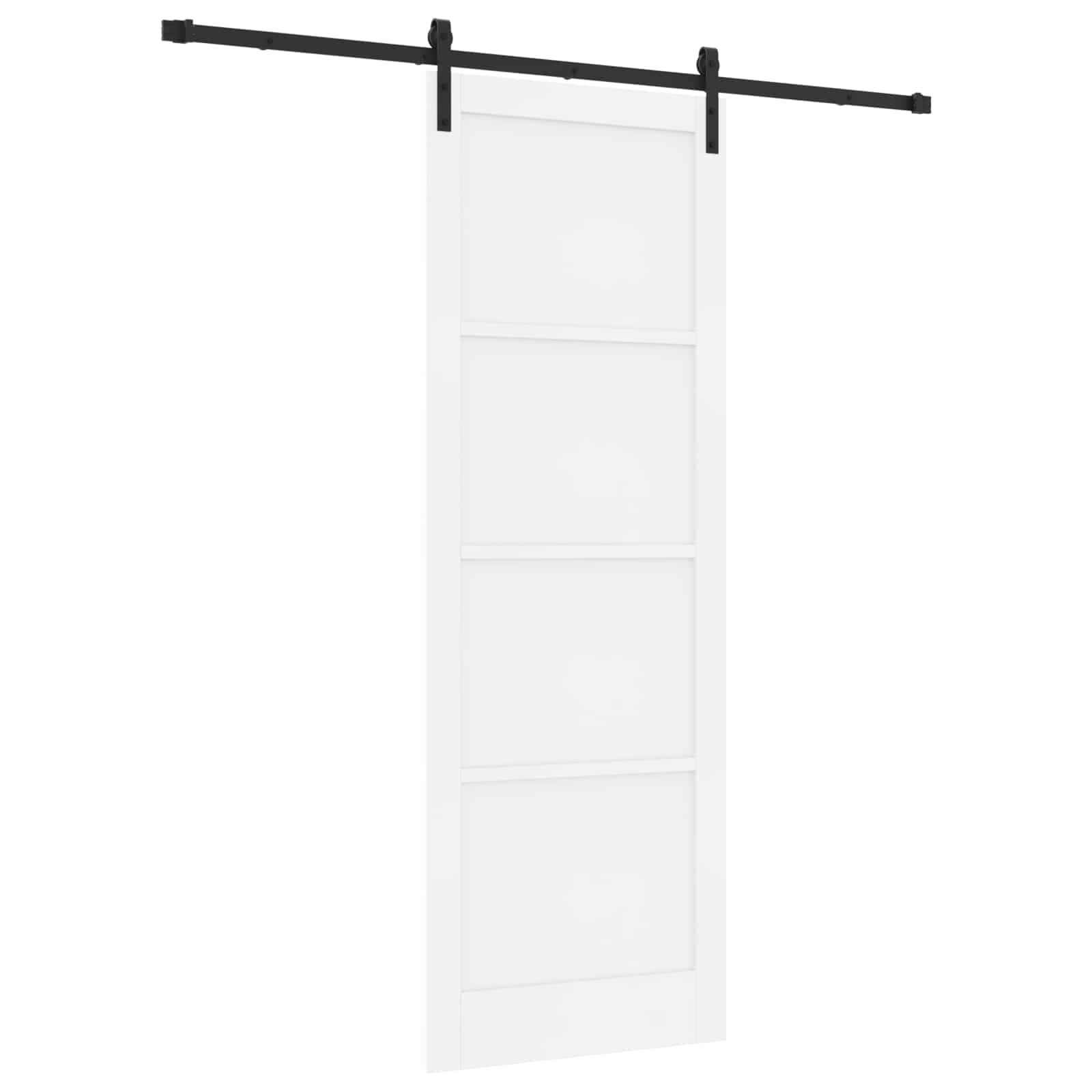 Klizna vrata Bijela 83 x 232 cm Masivna borovina