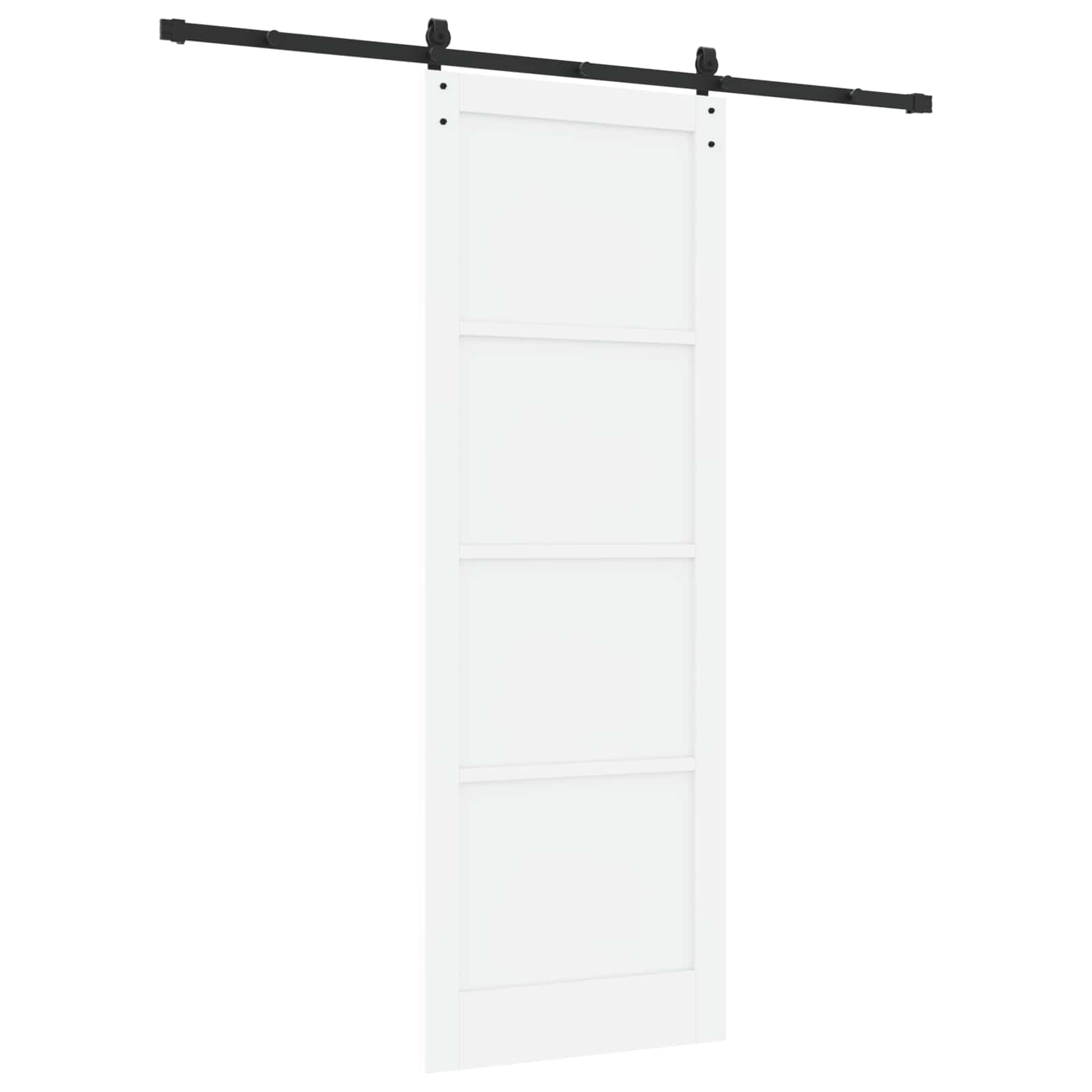 Klizna vrata Bijela 83 x 232 cm Masivna borovina