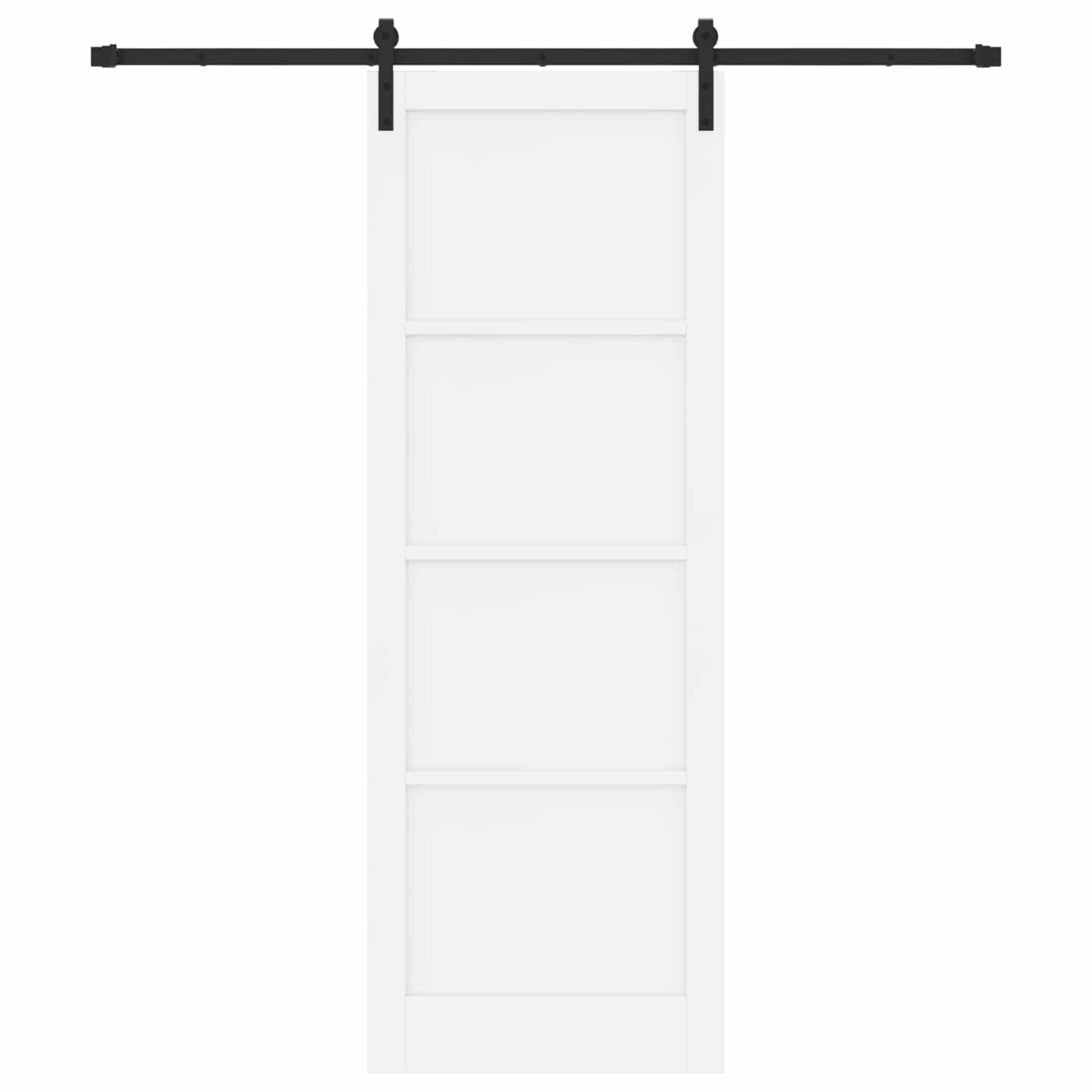 Klizna vrata Bijela 83 x 232 cm Masivna borovina