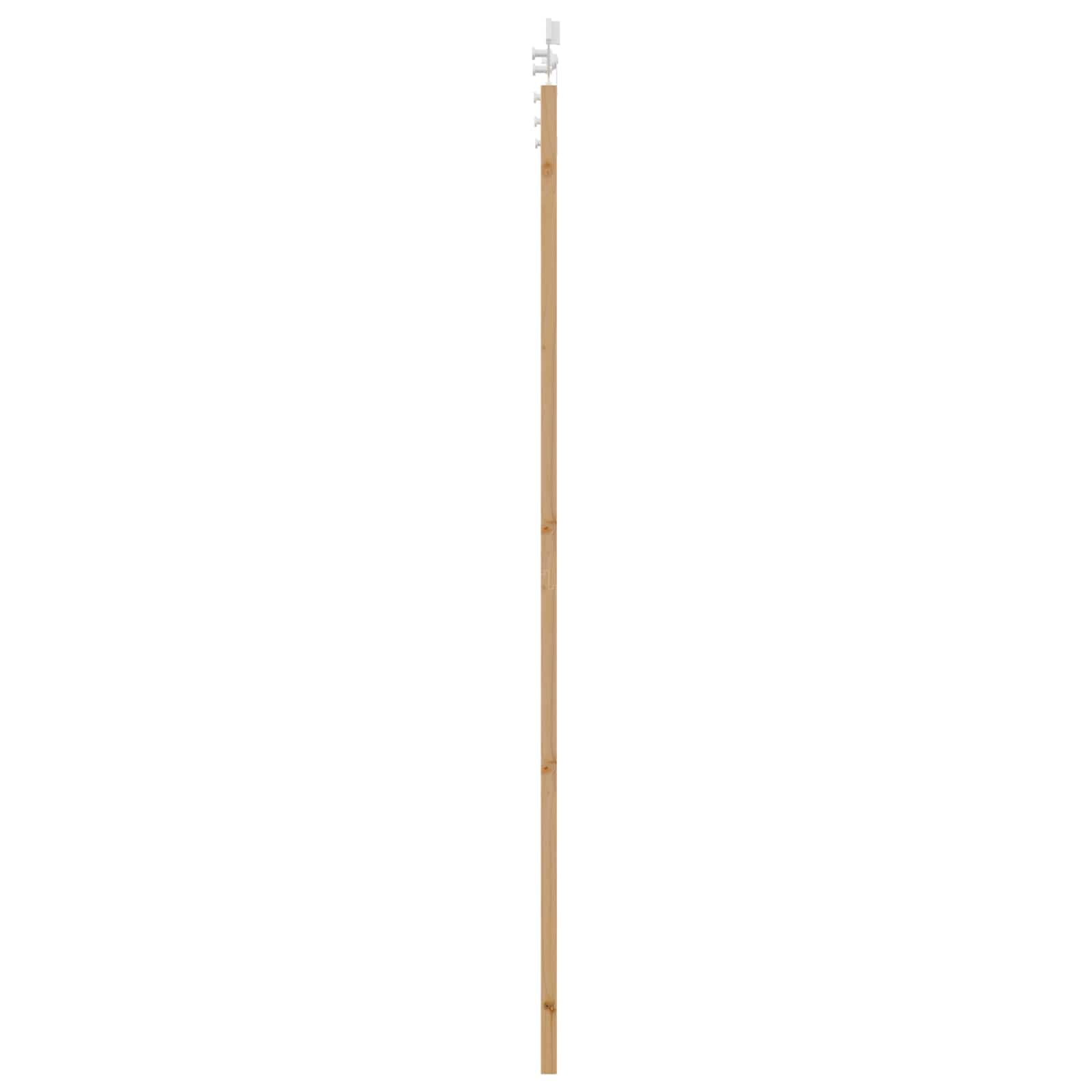 Klizna vrata Prirodna i bijela 83 x 232 cm Masivna borovina