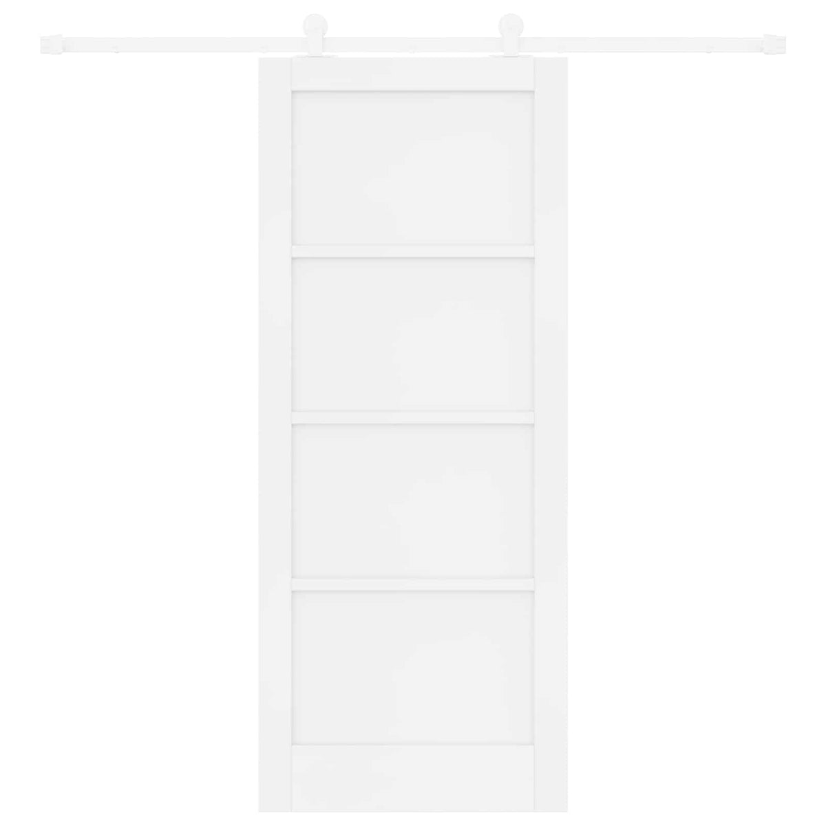 Klizna vrata Bijela 83 x 202 cm Masivna borovina