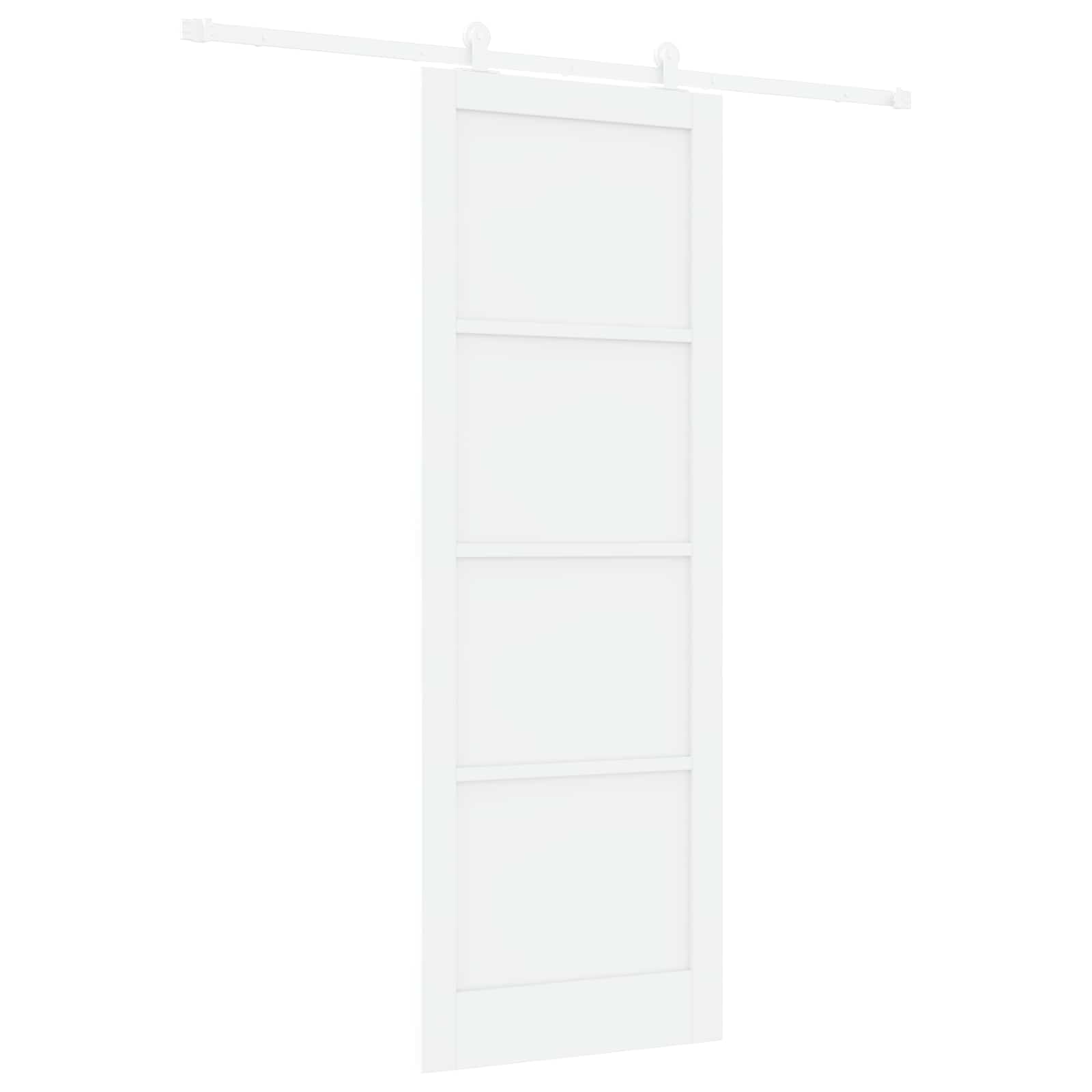 Klizna vrata Bijela 83 x 232 cm Masivna borovina