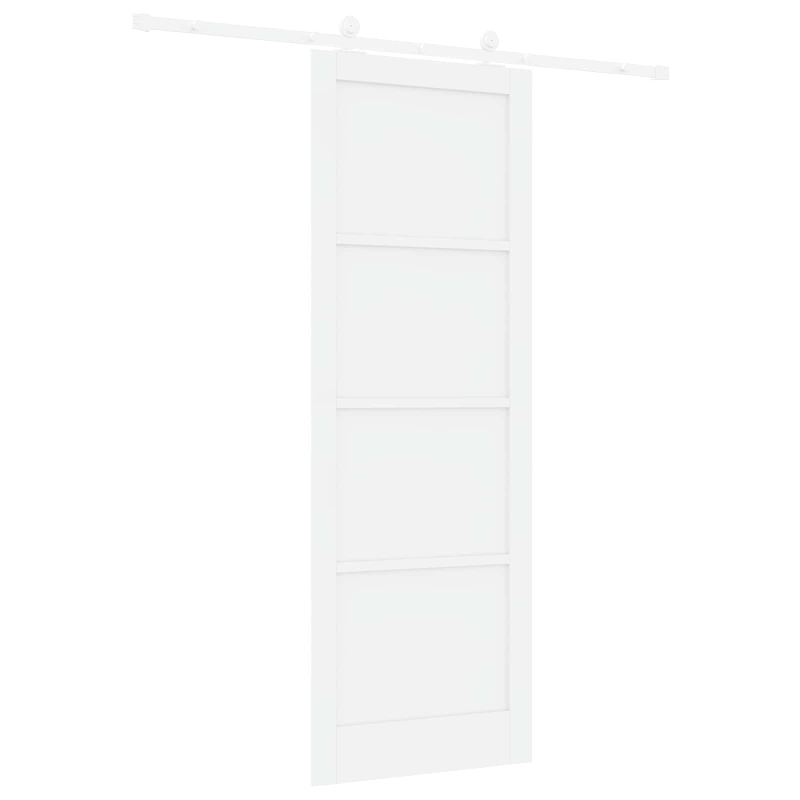 Klizna vrata Bijela 83 x 232 cm Masivna borovina