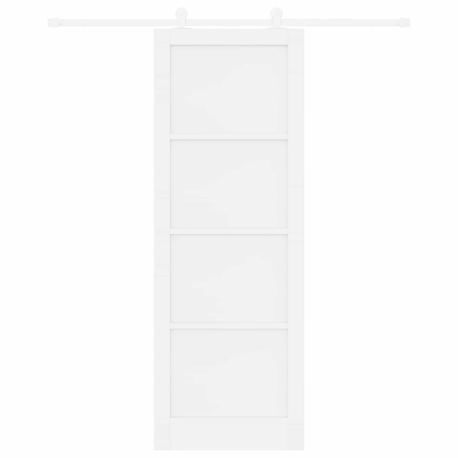 Klizna vrata Bijela 83 x 232 cm Masivna borovina