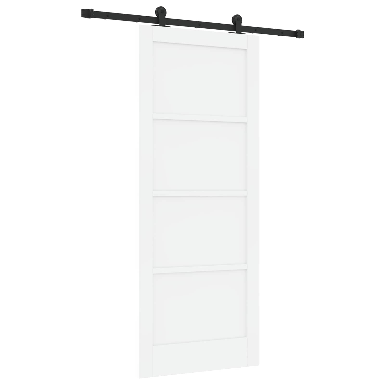 Klizna vrata ORKDAL Bijela 83 x 202 cm Masivna borovina