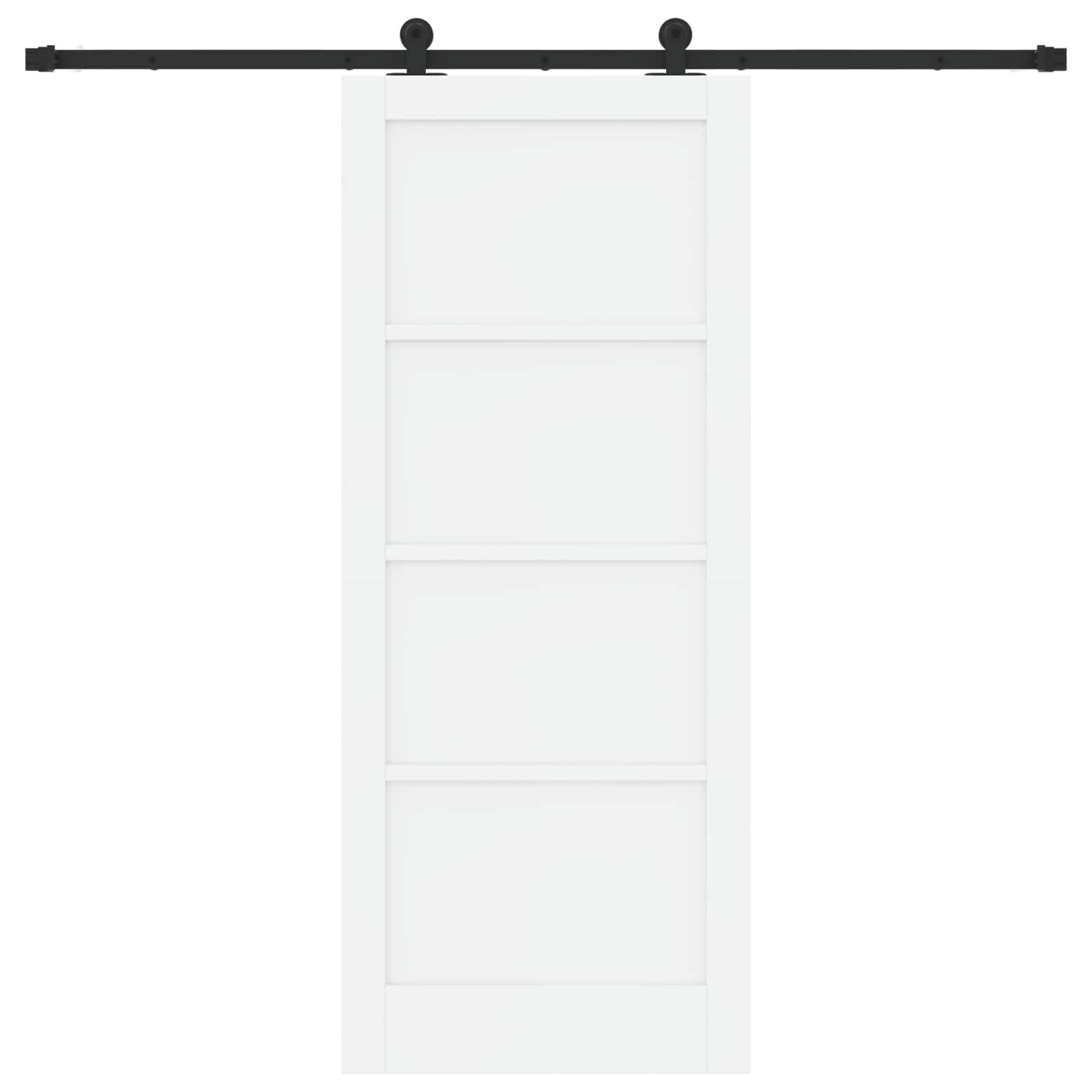 Klizna vrata ORKDAL Bijela 83 x 202 cm Masivna borovina