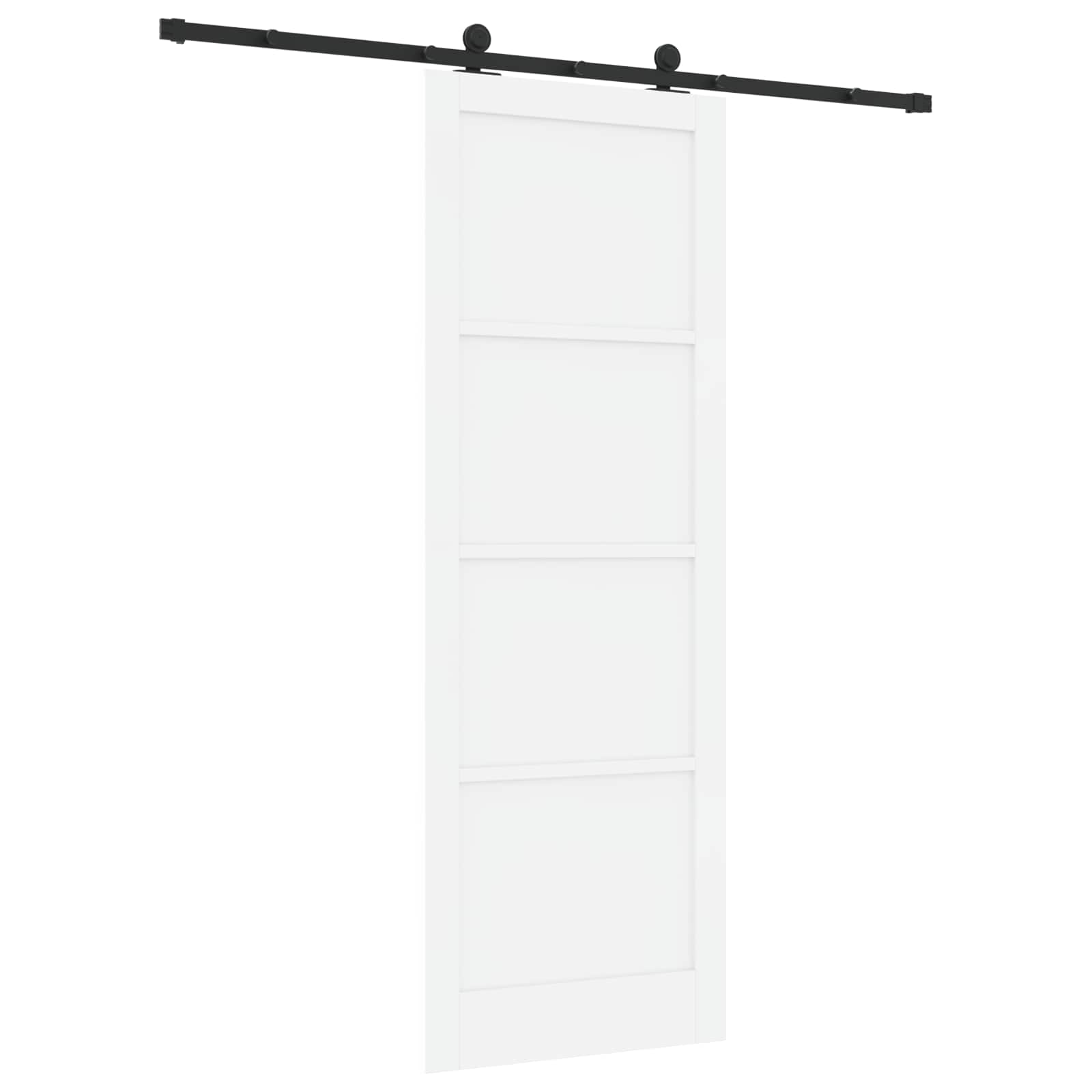 Klizna vrata ORKDAL Bijela 83 x 232 cm Masivna borovina