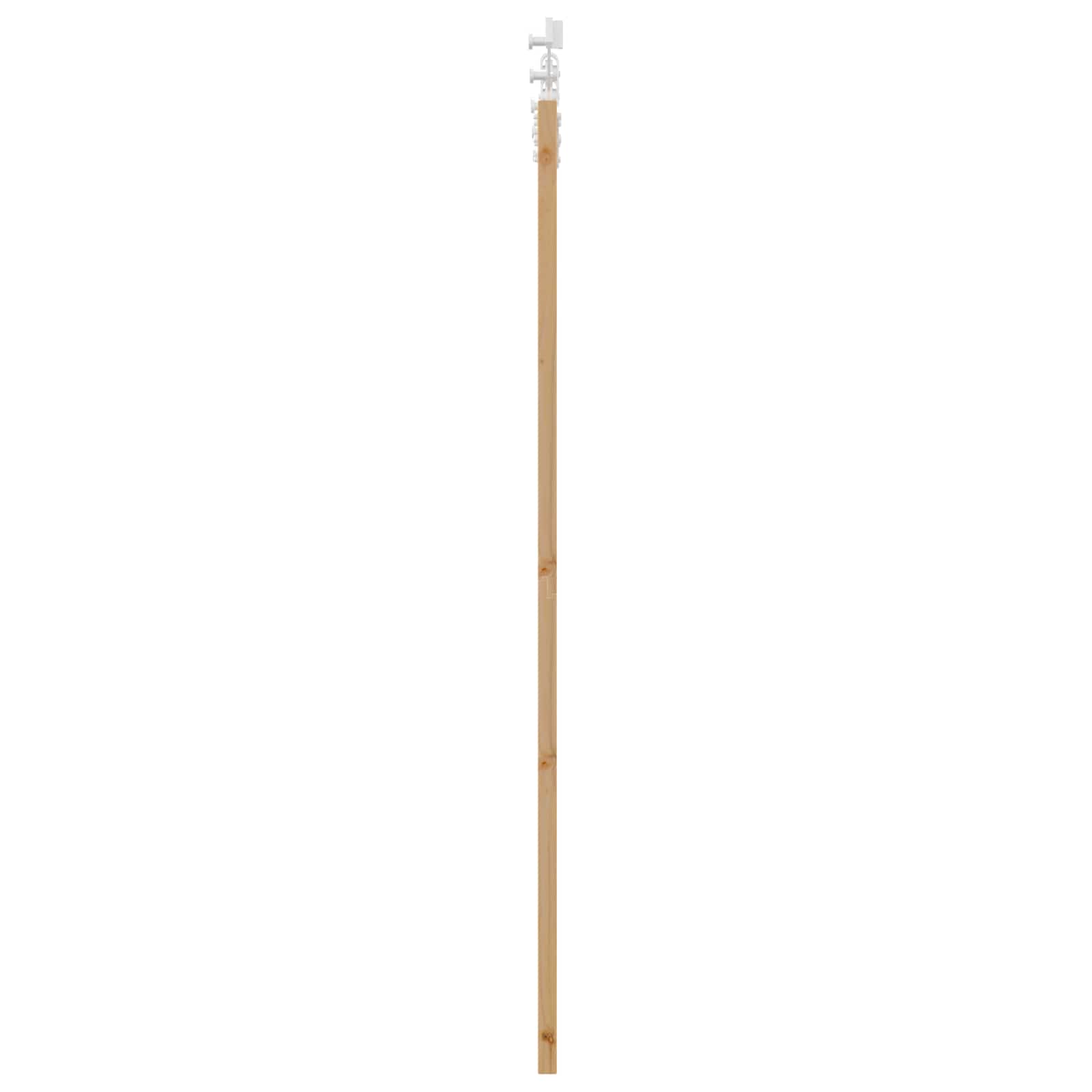 Klizna vrata Prirodna i bijela 61 x 198,5 cm Masivna borovina