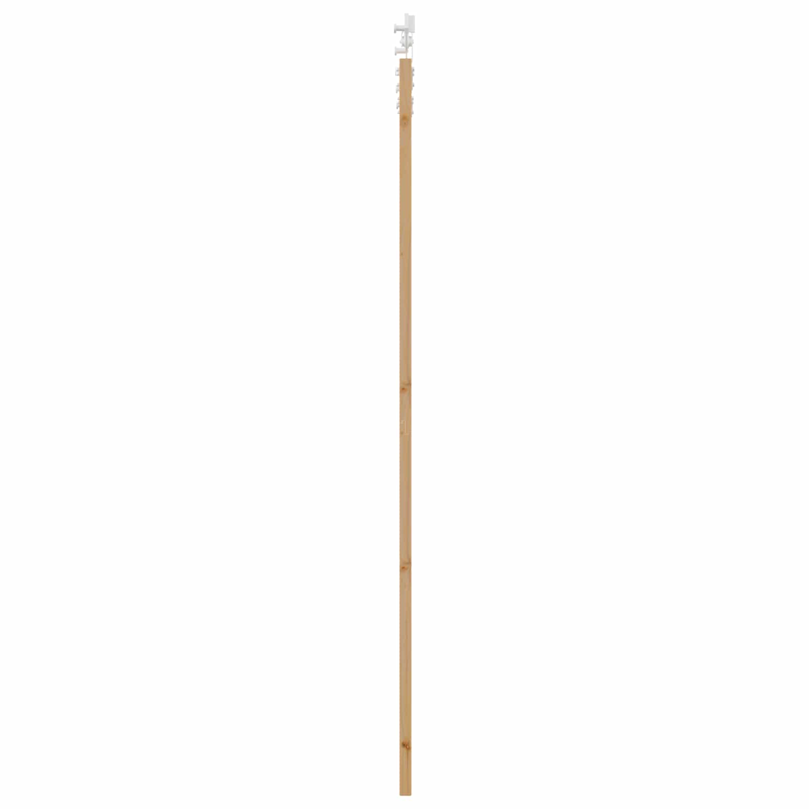 Klizna vrata Prirodna i bijela 83 x 232 cm Masivna borovina