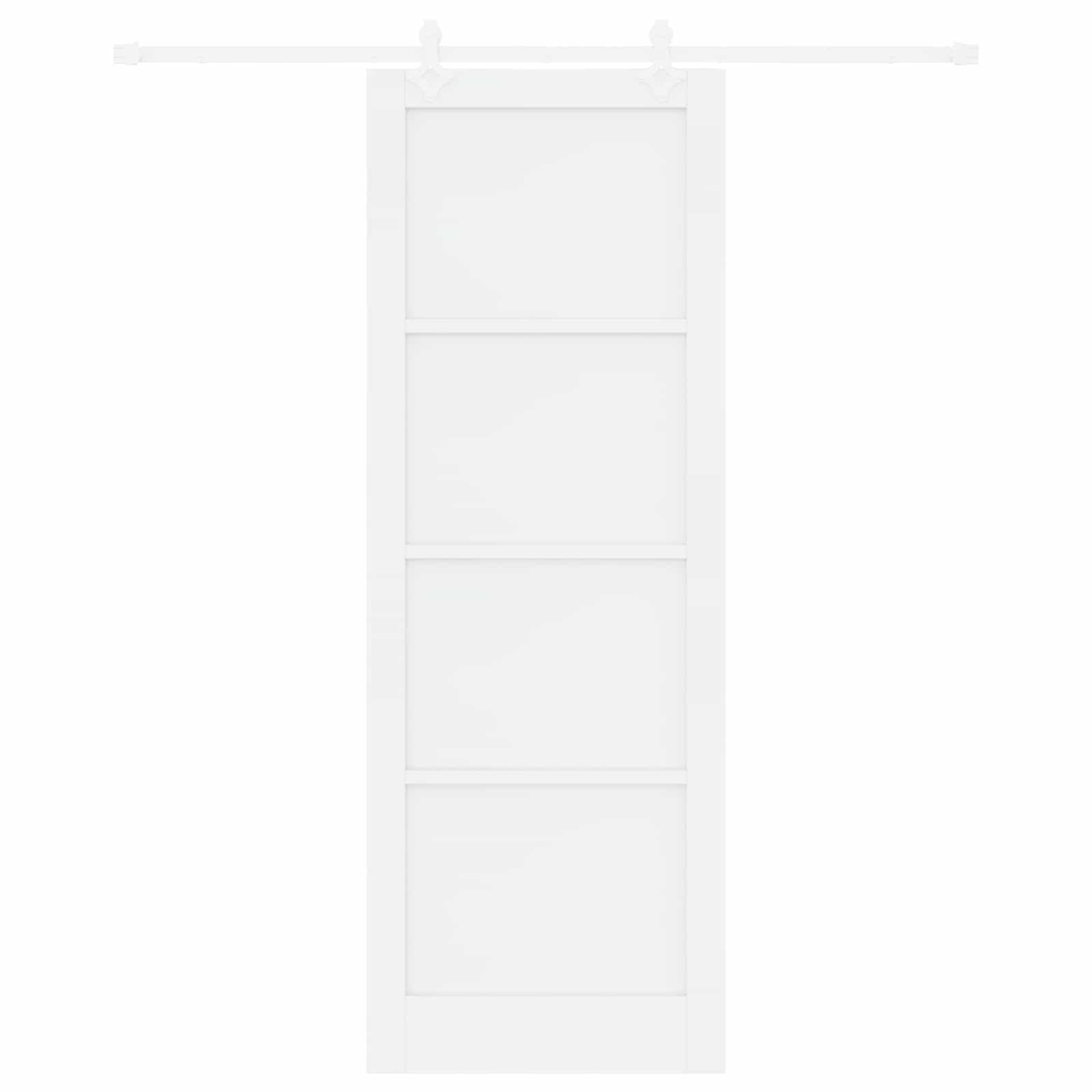 Klizna vrata Bijela 83 x 232 cm Masivna borovina