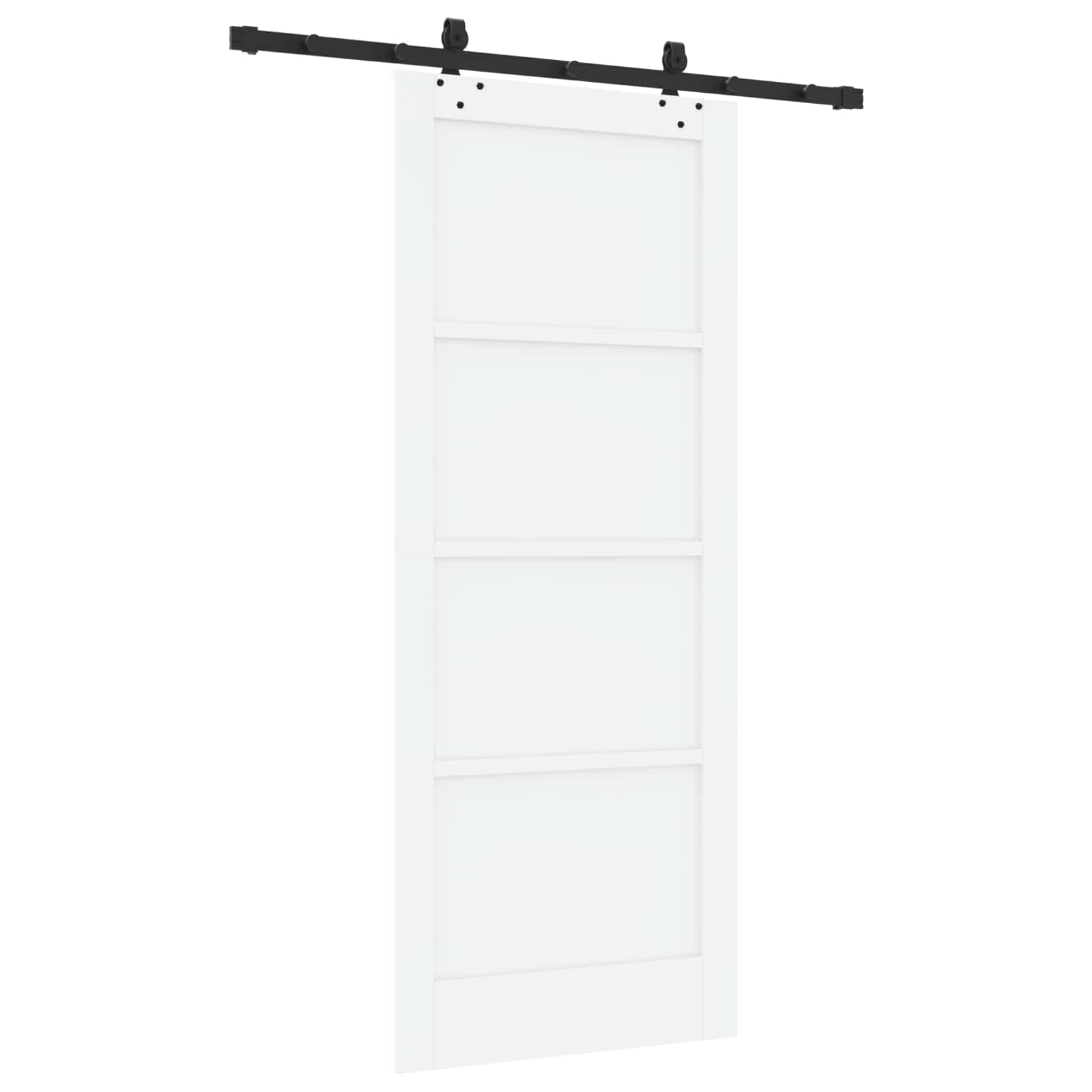 Klizna vrata ORKDAL Bijela 83 x 202 cm Masivna borovina